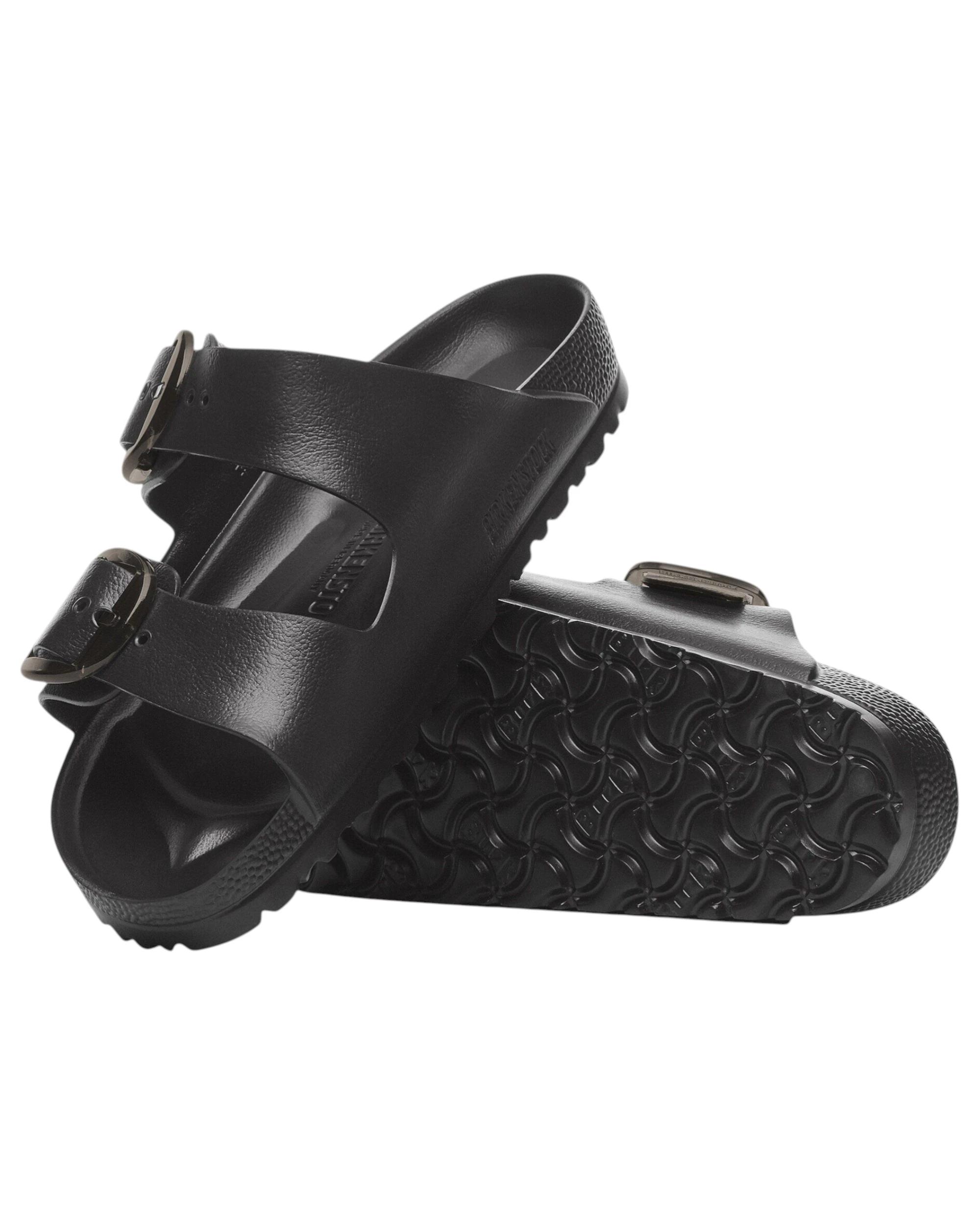 4 Birkenstock Womens Arizona EVA Big Buckle Narrow Slip On Sandals BLACK, 4 of 8