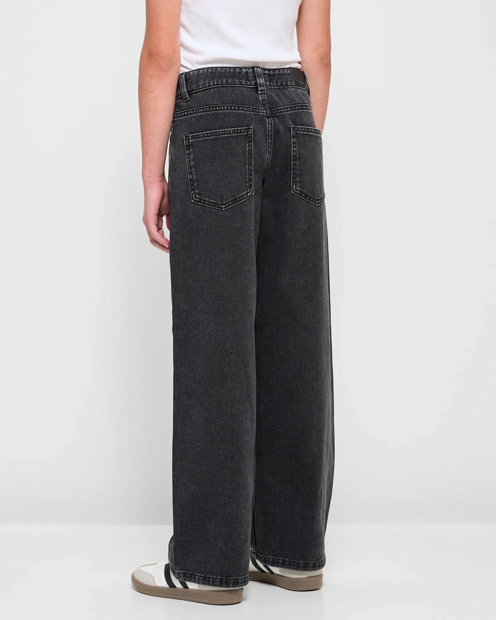 3 Target Wide Leg Denim Jeans BLACK, 3 of 8