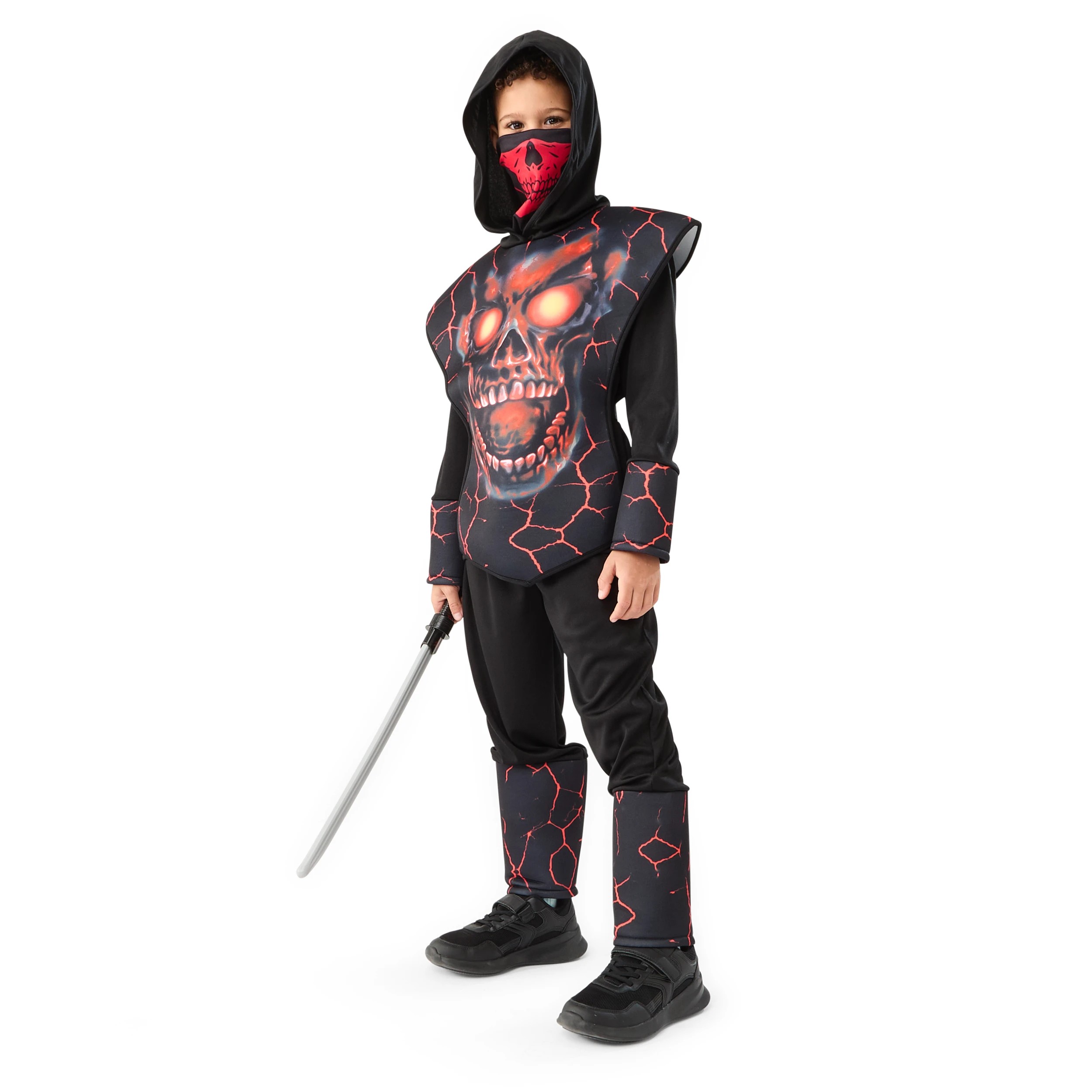 4 5 Piece Demon Ninja Costume - Ages 6-8, 4 of 10