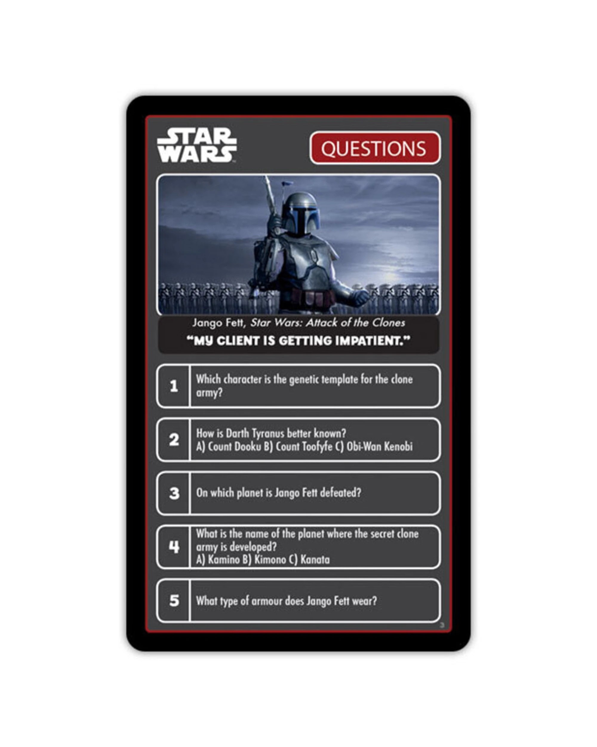 4 Top Trumps Quiz Star Wars Playing Card Game Collection - Black, 4 of 7