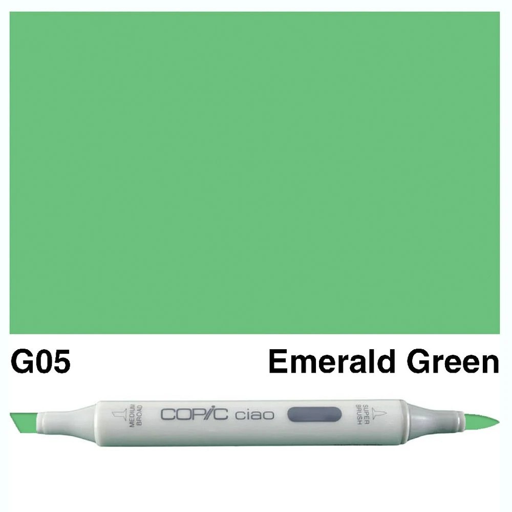 3 Copic Ciao Dual Nib Marker G05 Emerald Green, 3 of 3