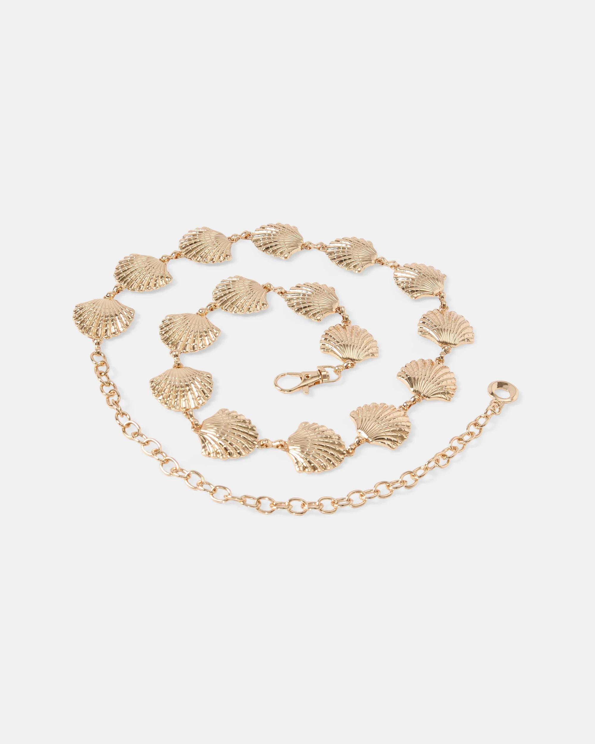 1 Shell Chain Belt Gold, 1 of 2