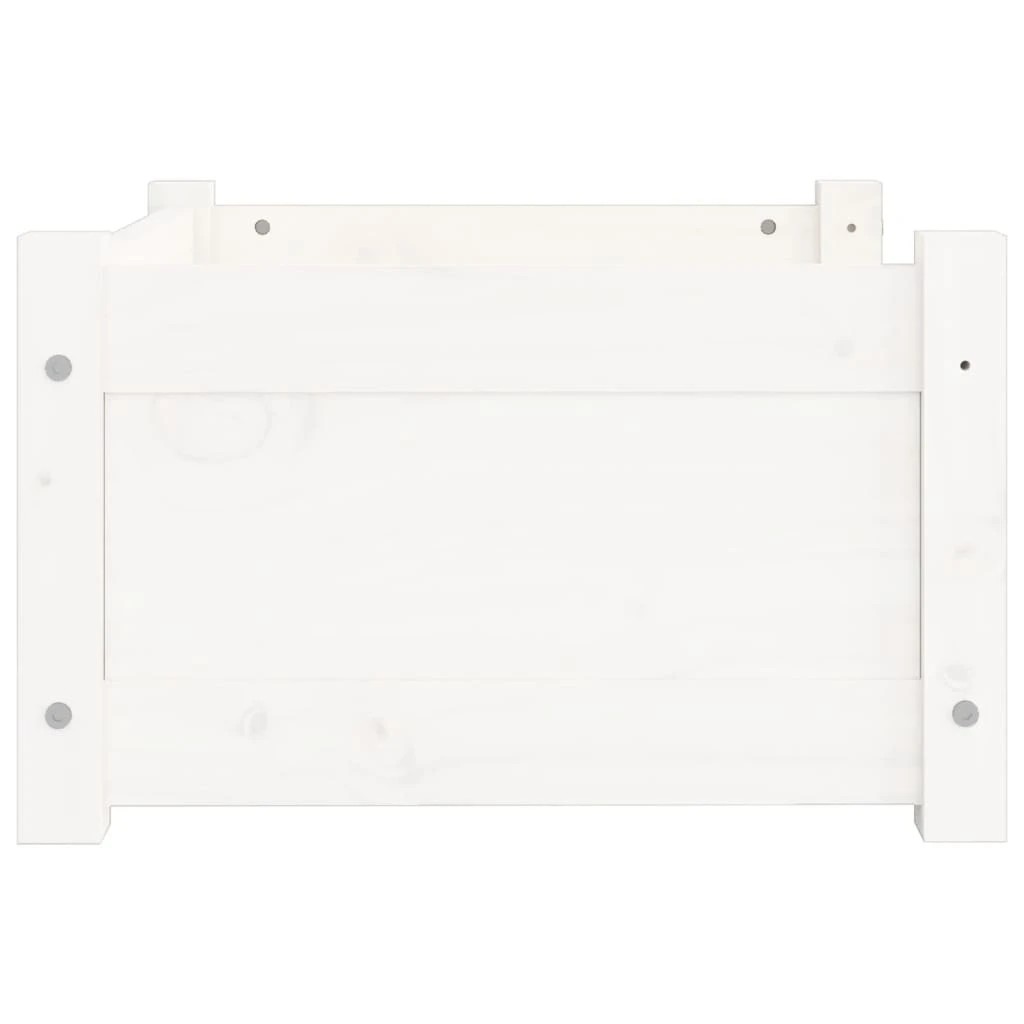 4 vidaXL Dog Bed Pine Wood - White, 4 of 6