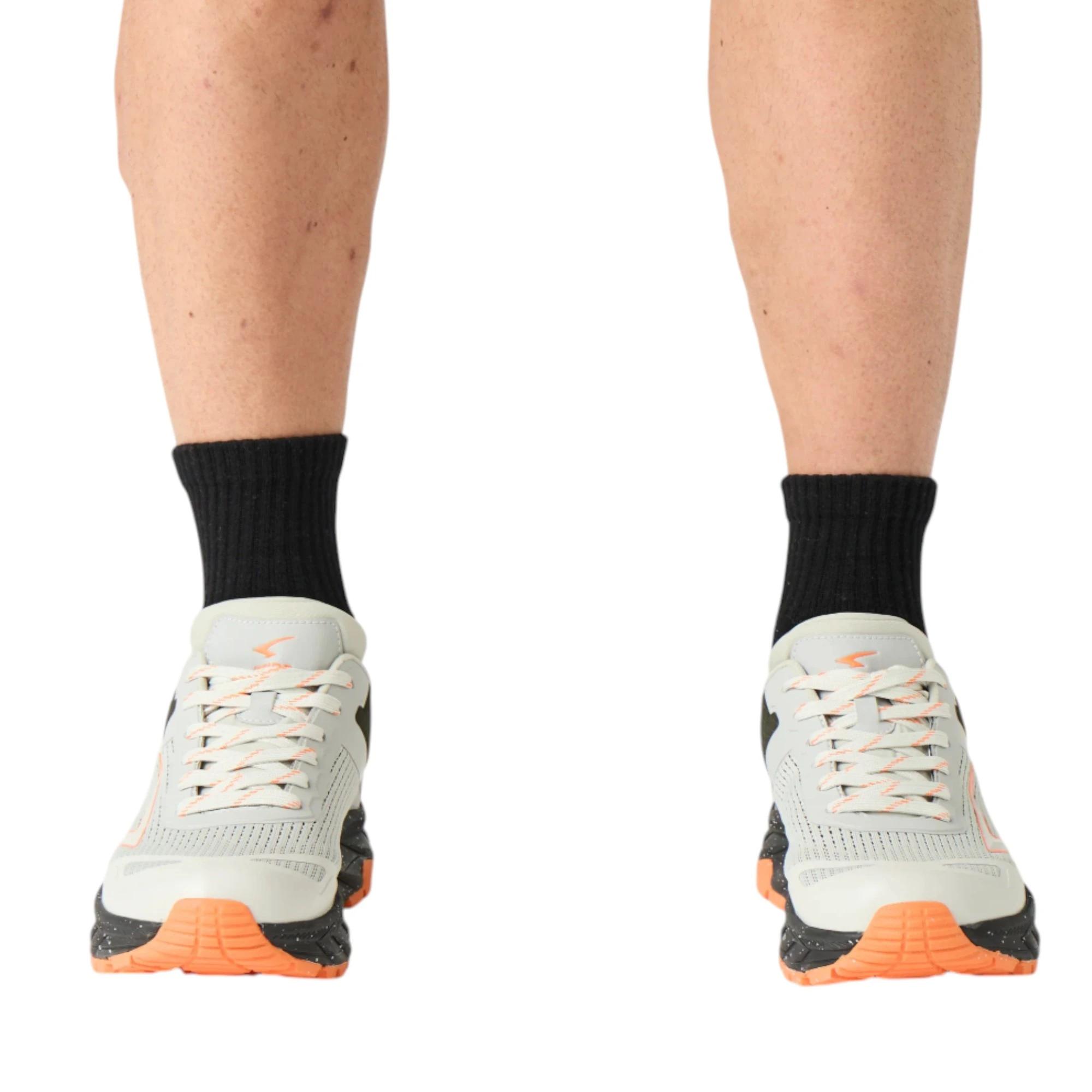 1 Sfida Mens Nomad Trail Runner Grey/ Khaki/ Orange Athletic Shoes GREY/KHAKI/ORANGE, 1 of 8
