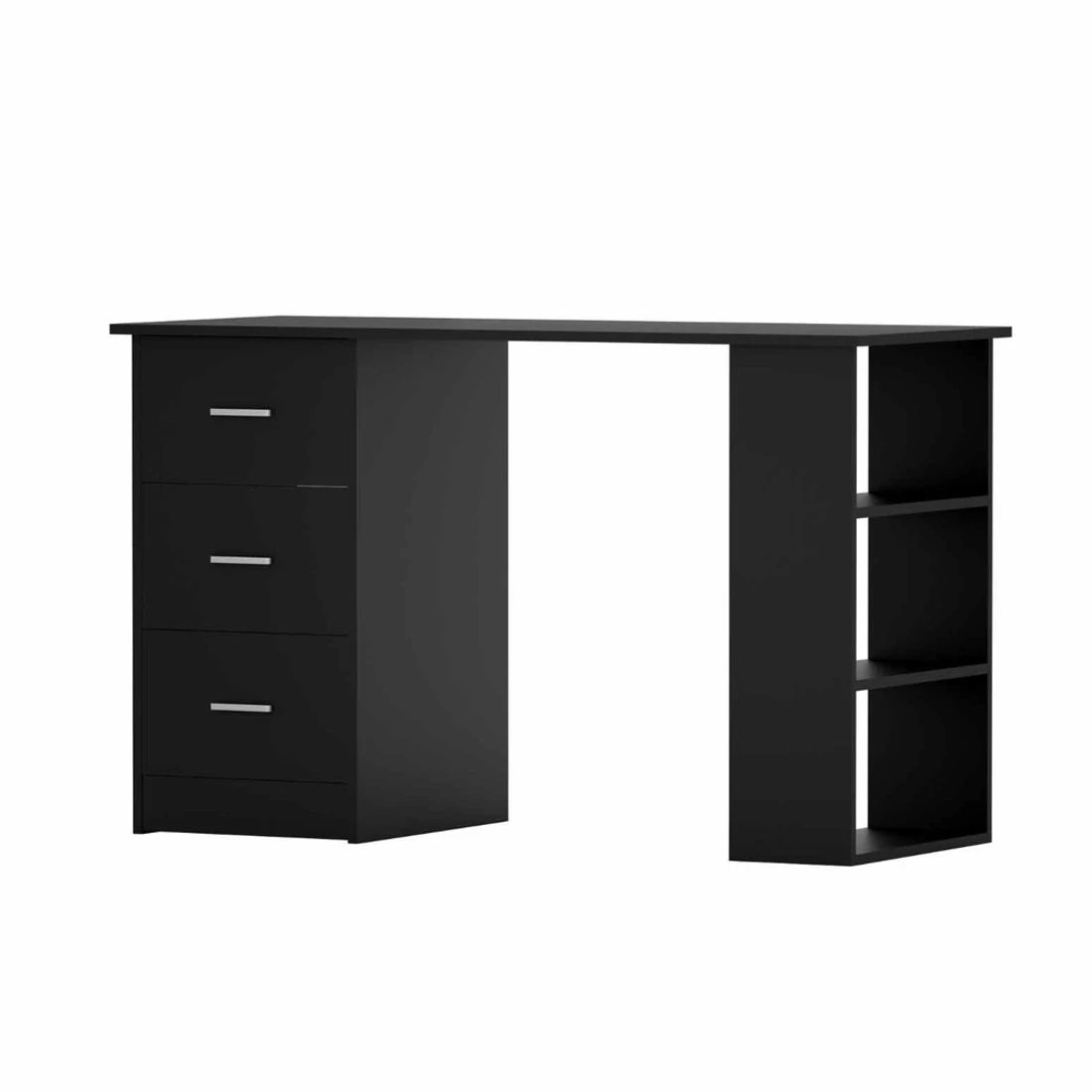 1 Artiss Computer Desk Drawer Shelf Cabinet  120CM - Black, 1 of 5