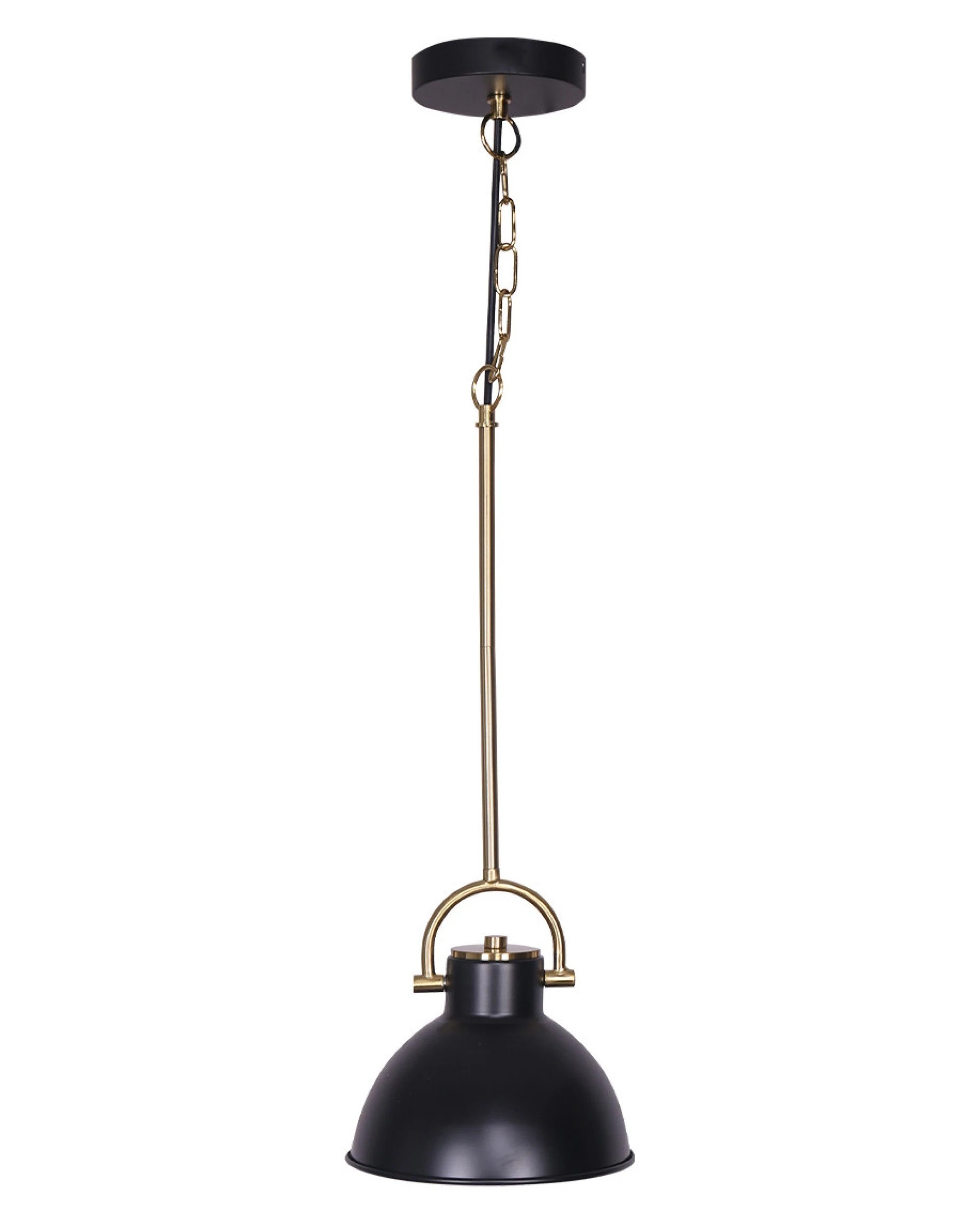 1 Sarantino Black And Gold Pendant Light, 1 of 10