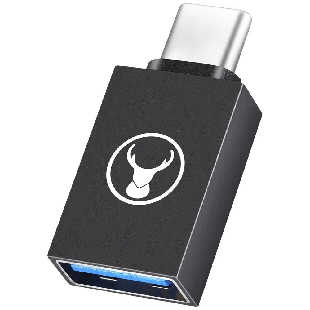1 Bonelk USB-C to USB-A Compact Adapter Black, 1 of 6