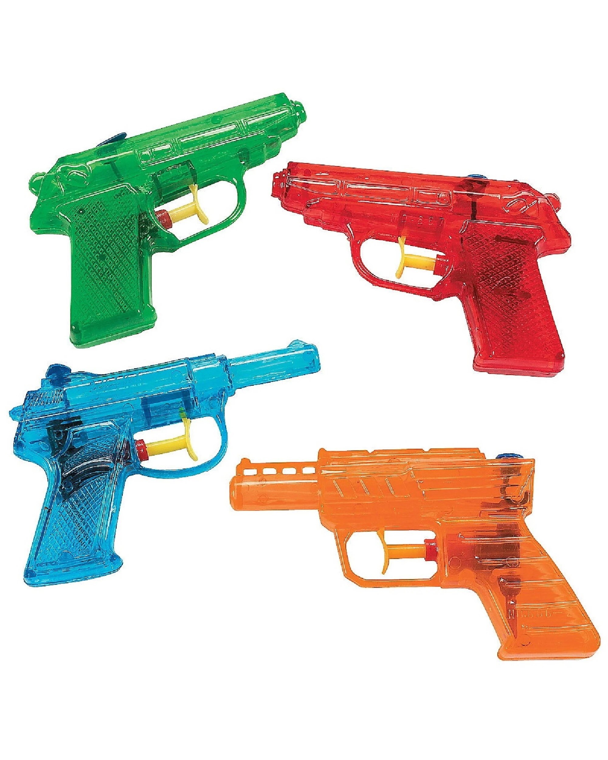 1 Partyrama Coloured Water Squirt Guns Pack of 6, 1 of 1