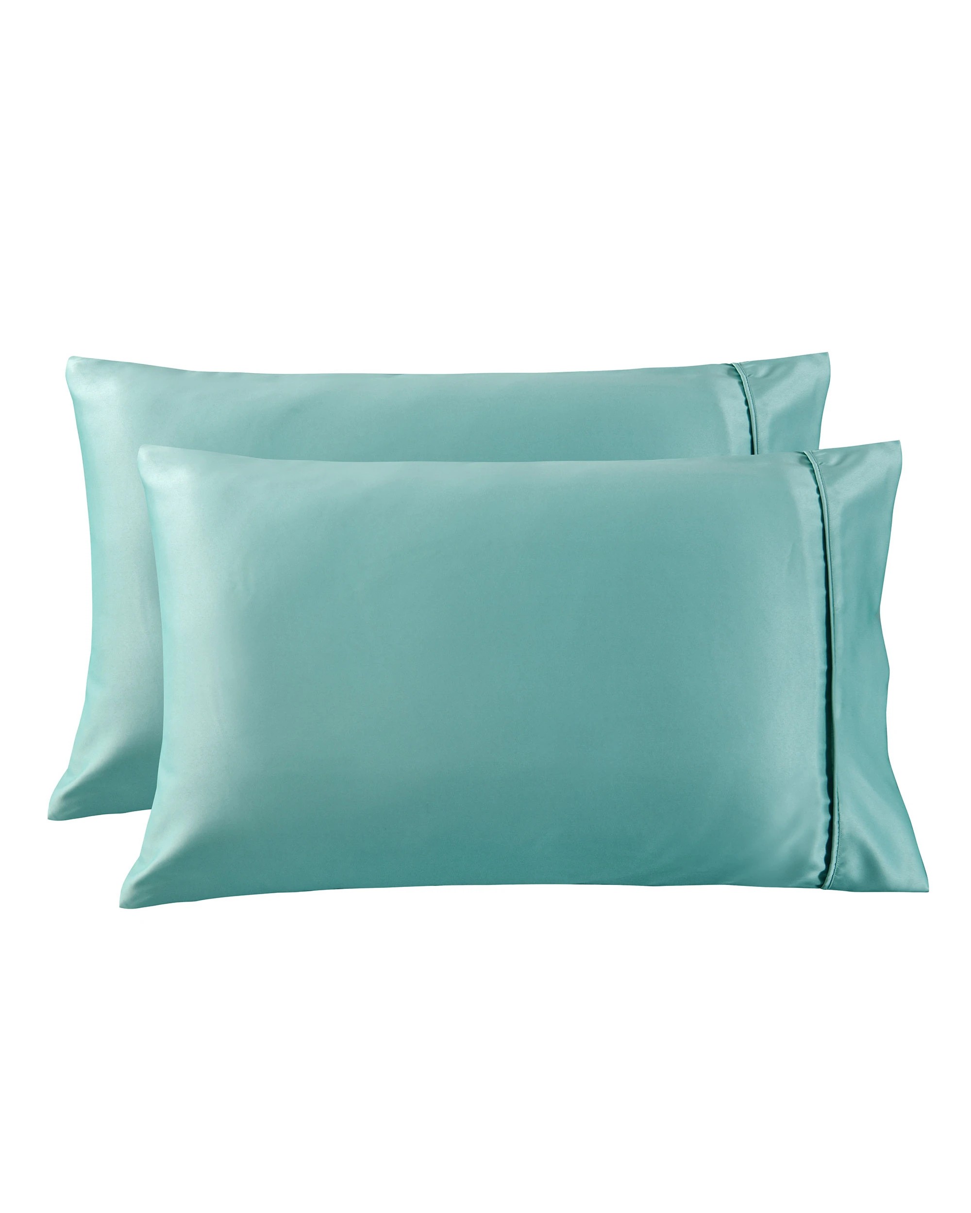 3 Dreamaker Matte Satin Standard Pillowcase Twin Pack - Duckegg, 3 of 6