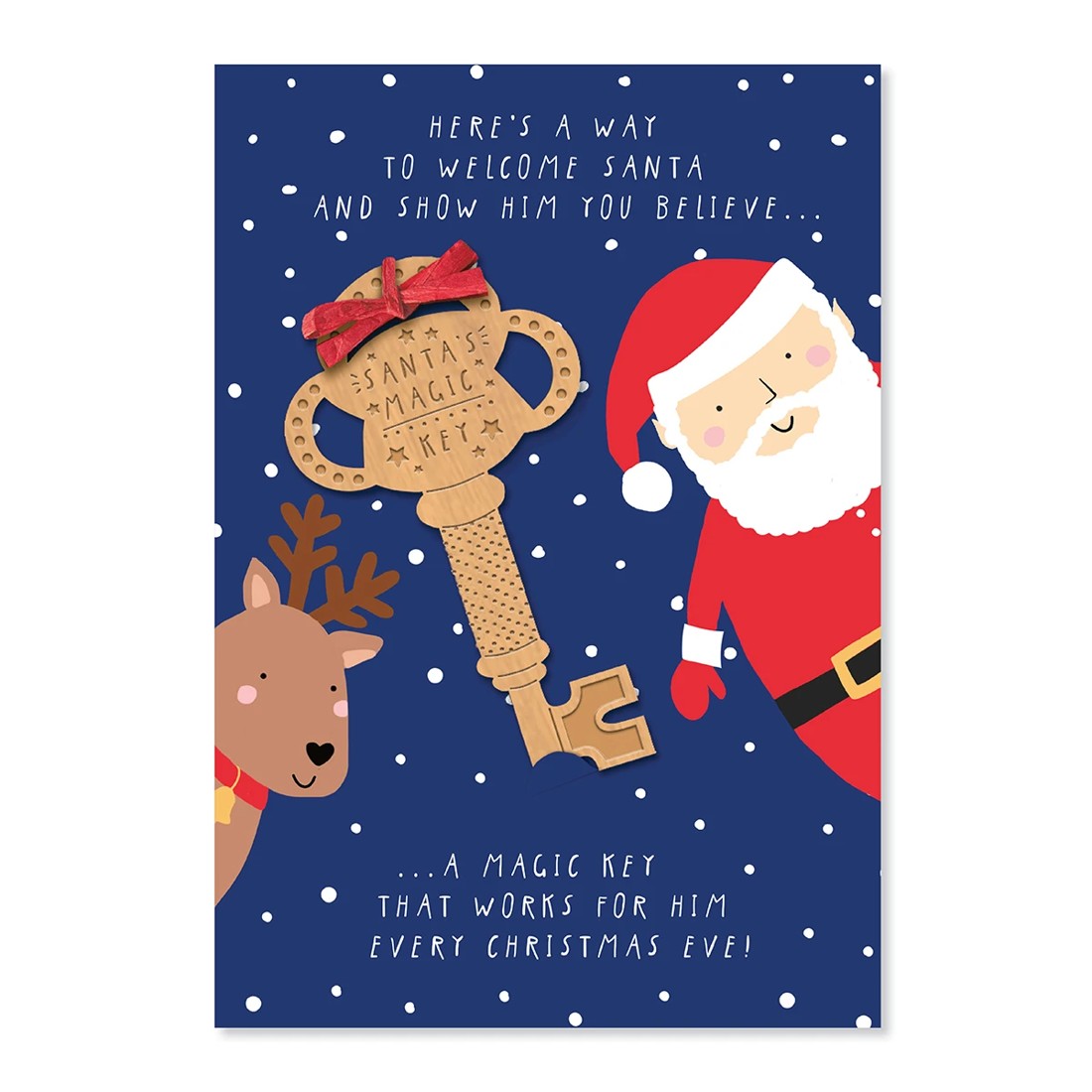 3 Hallmark Christmas Card - Santa Key, 3 of 3