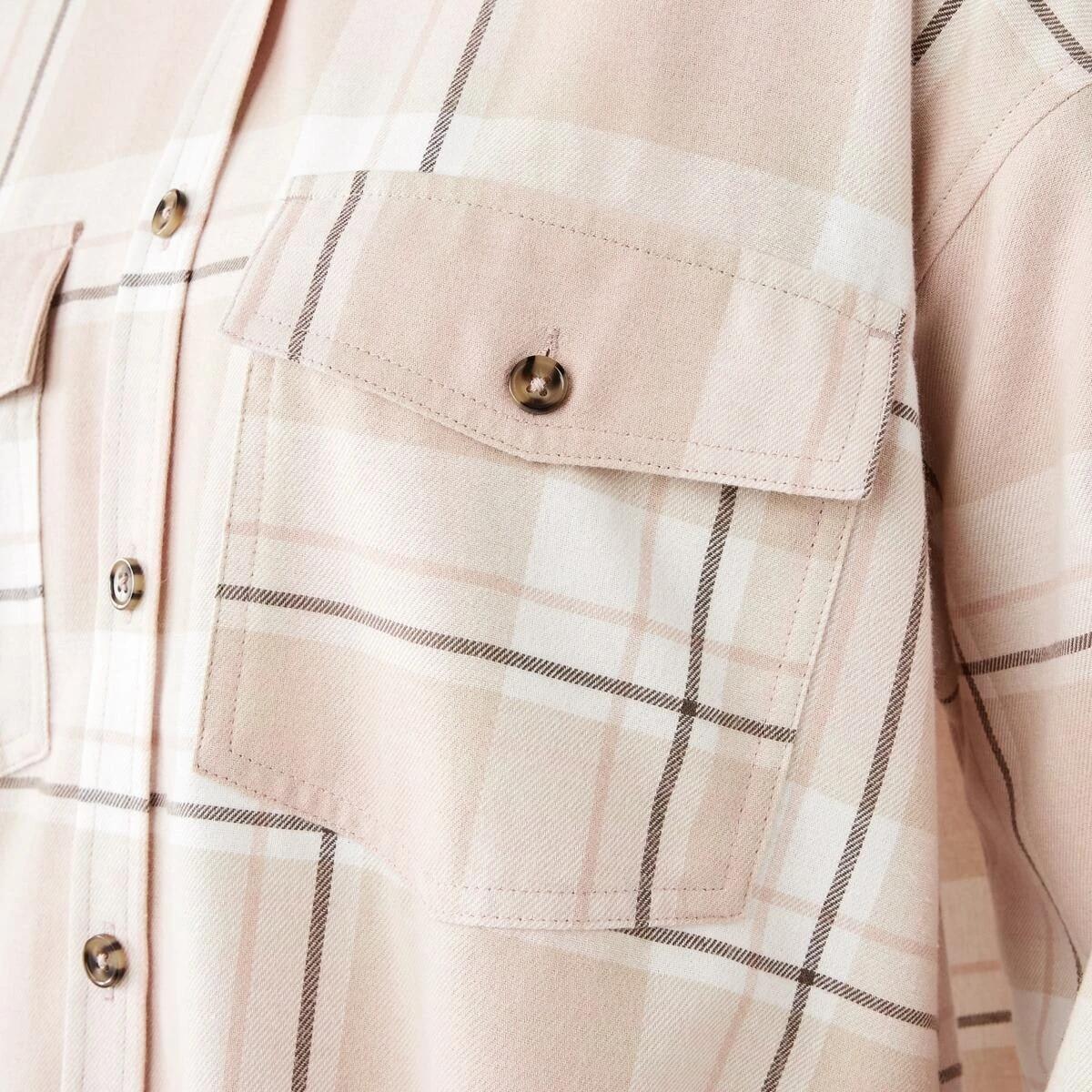 8 Long Sleeve Brushed Check Shirt Pink Check, 8 of 9