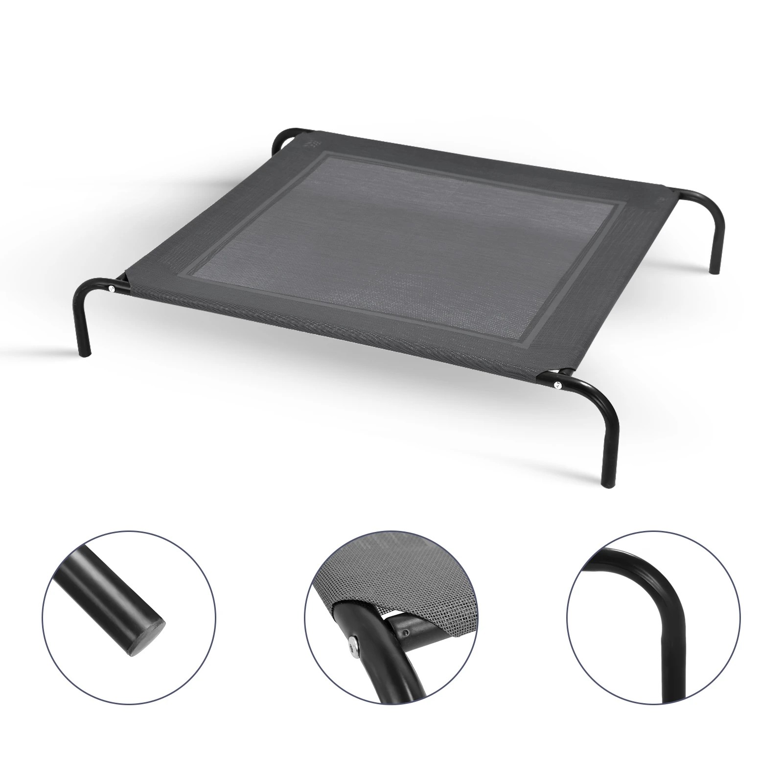 3 Costway 130x90x20cm Elevated Dog Bed Puppy Trampoline 70kg Load Capacity, 3 of 3