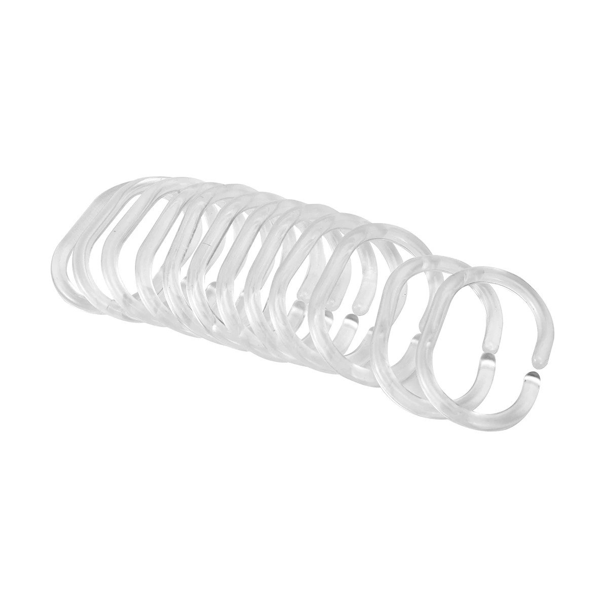 1 Clear Shower Curtain Rings - Pack of 12, 1 of 5