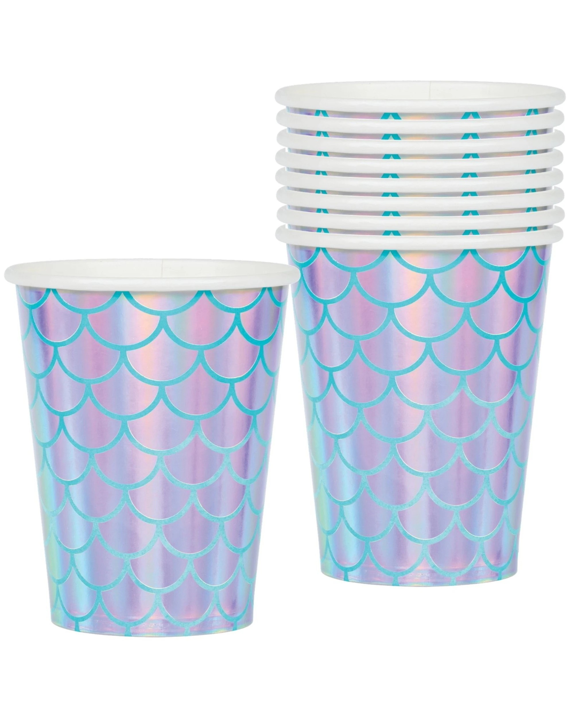 1 Creative Converting Mermaid Shine Paper Cups Pack of 8, 1 of 1