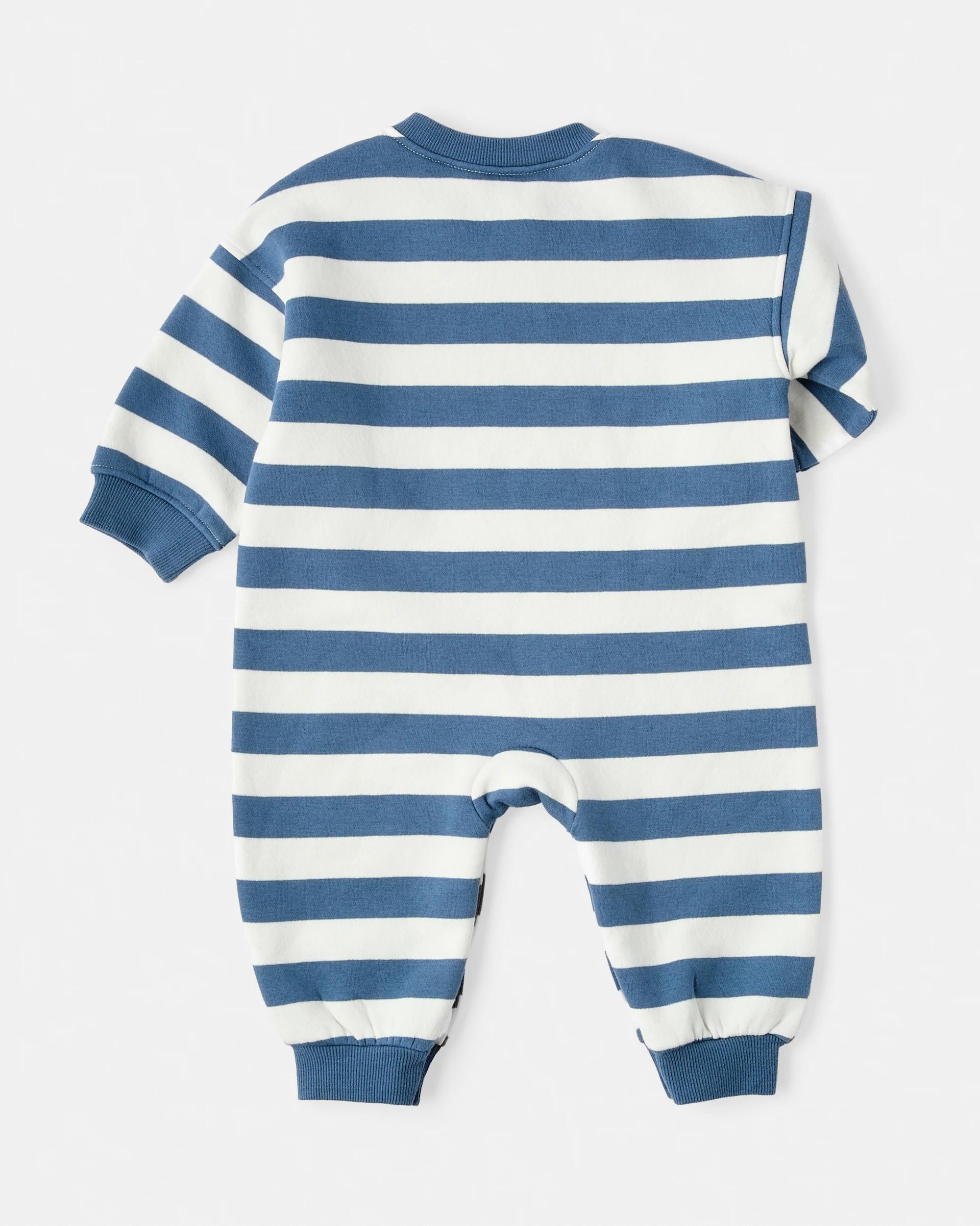 2 Stripe Fleece Coverall Cddle Club, 2 of 3