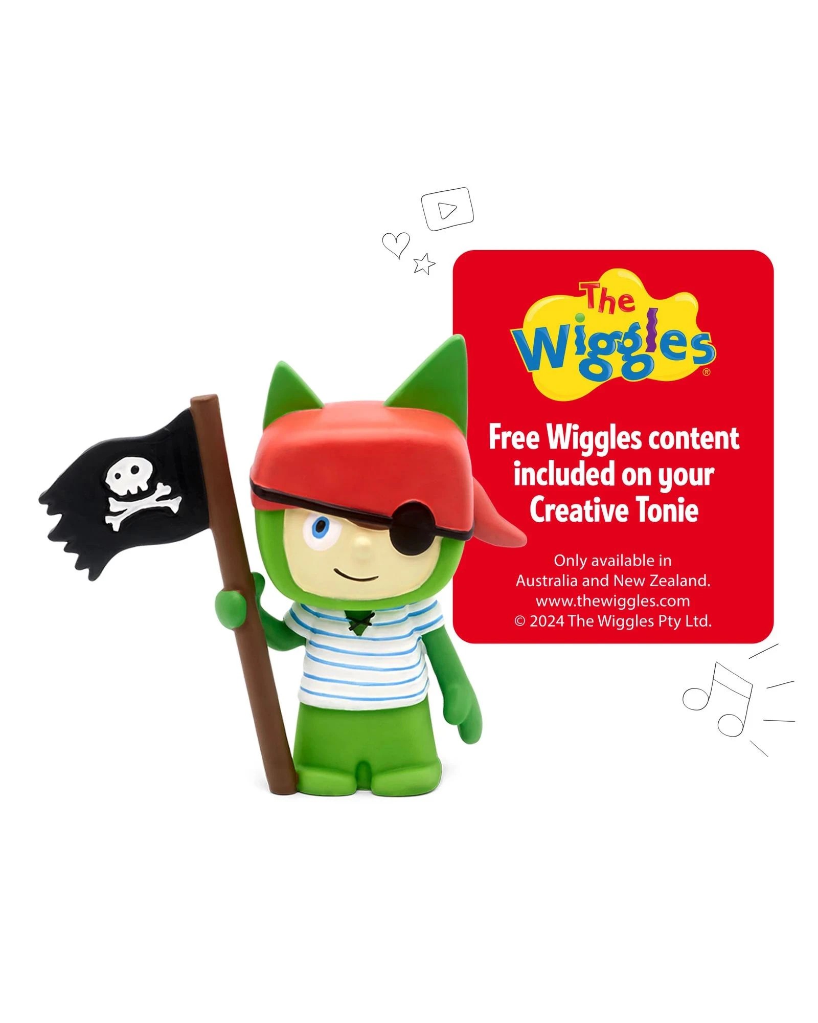3 Tonies - Creative Tonie - The Wiggles - Pirate - Tonie Audio Character - Multi, 3 of 8