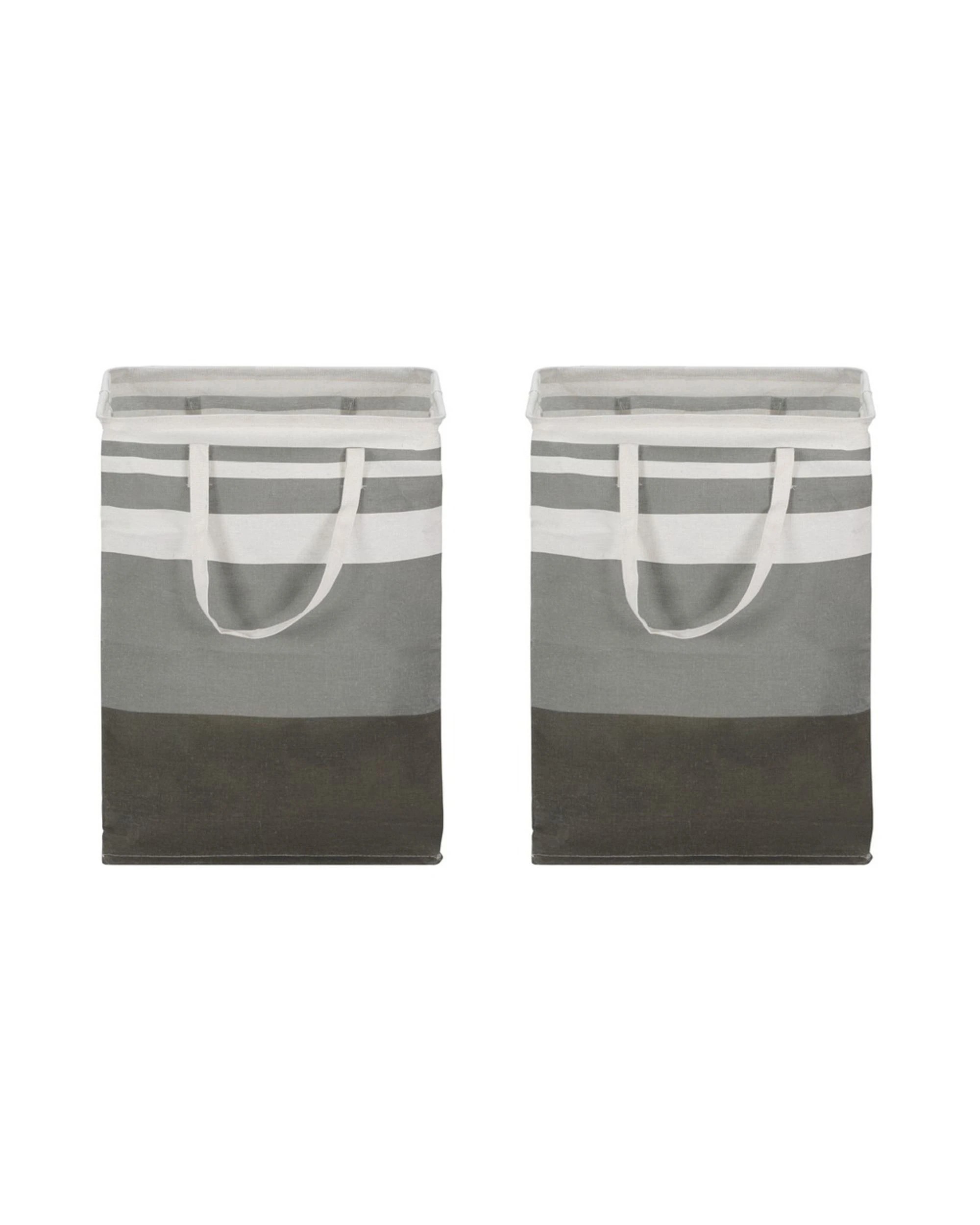 3 Artiss 2X Laundry Basket Hamper Foldable - Grey, 3 of 4