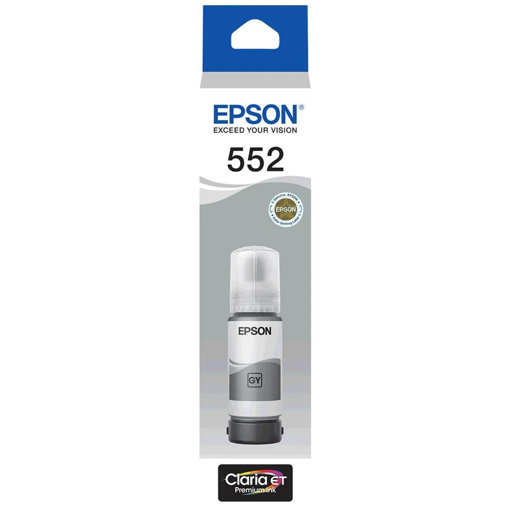1 Epson Claria EcoTank T552 Ink Bottle Grey, 1 of 2