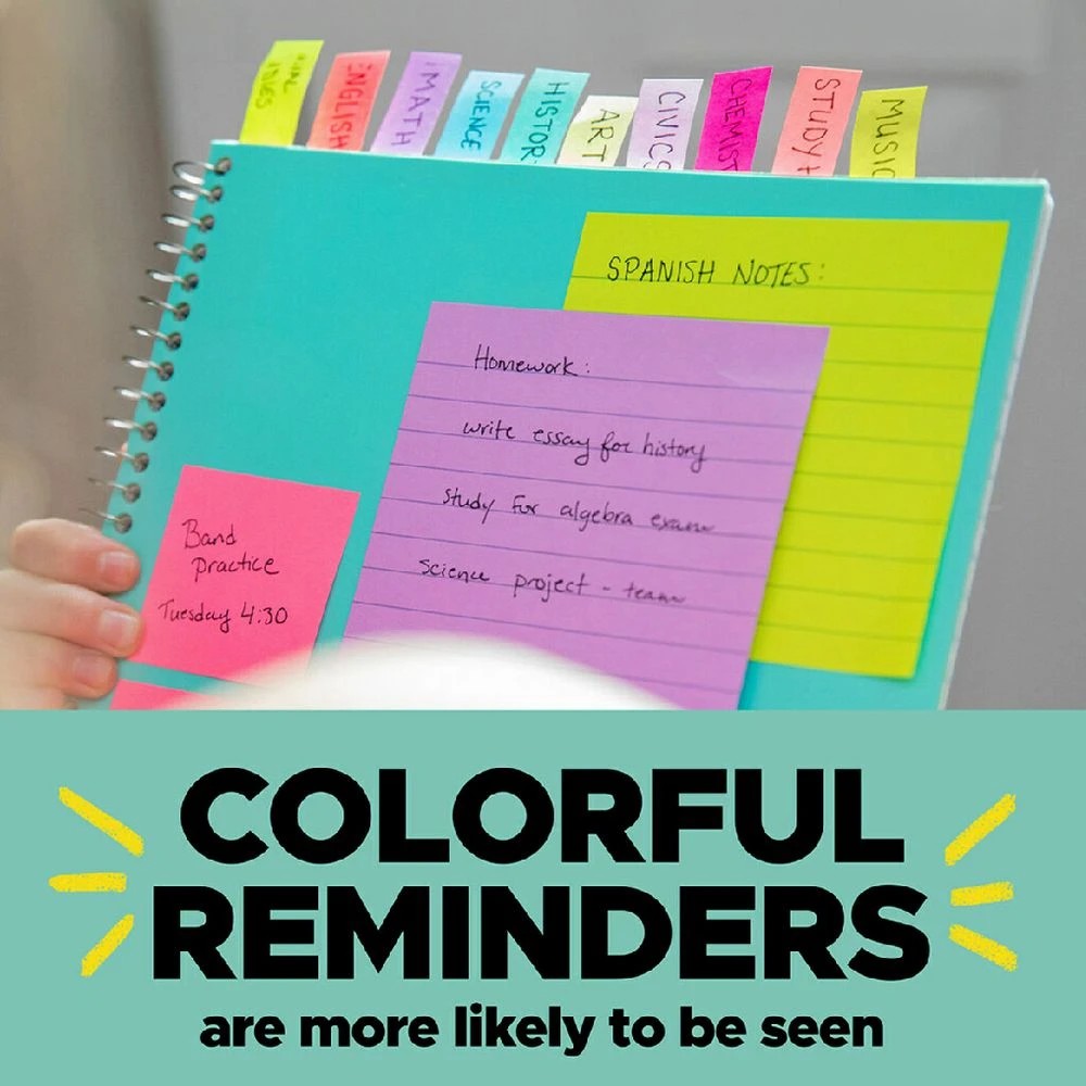 3 Post-it Mini Flags 12x43mm Fashion Assorted 5 Pack, 3 of 3