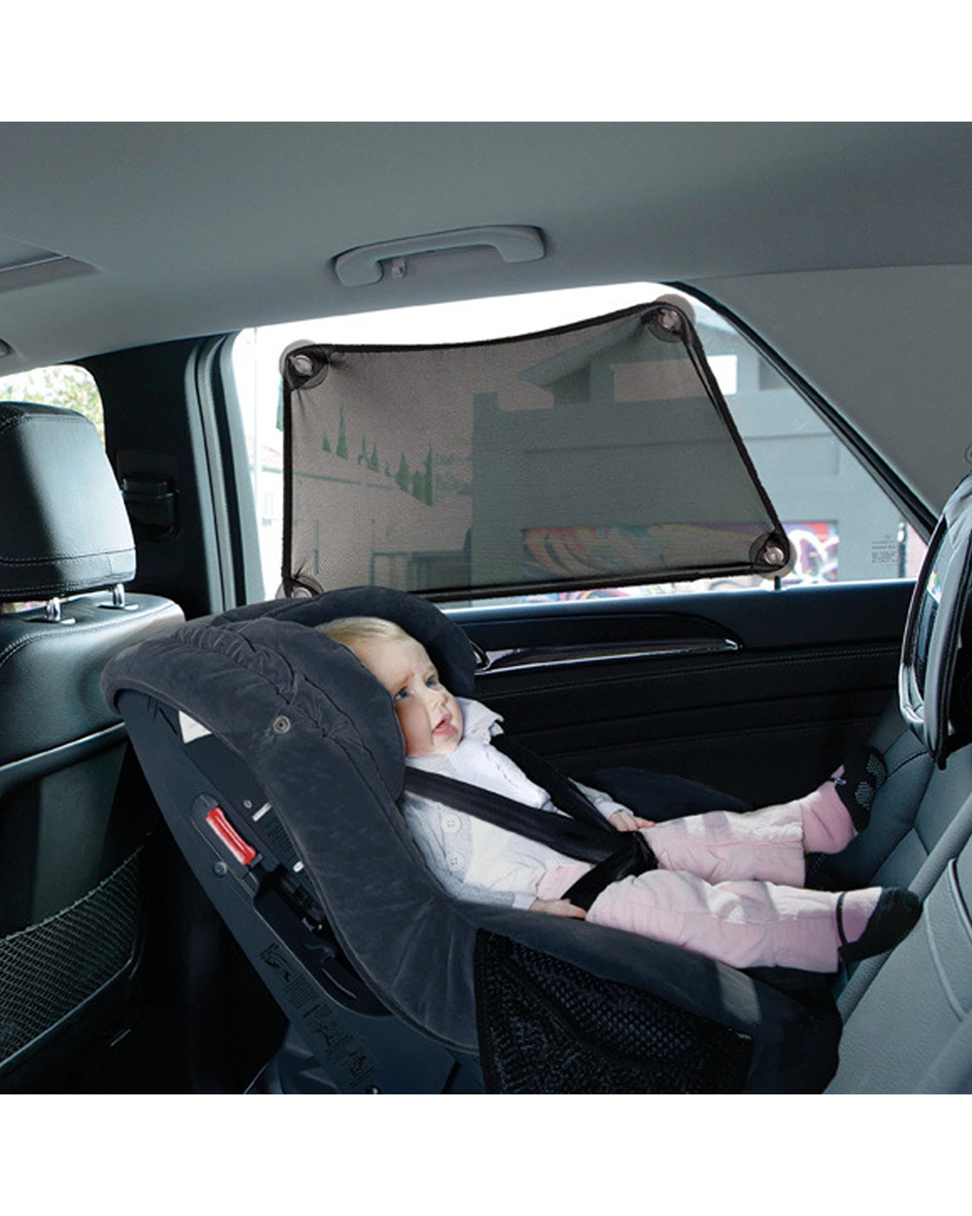 3 Dreambaby Adjusta Car Shade Flexible Blocks Glare Suction Cup Easy Fold - Black, 3 of 5