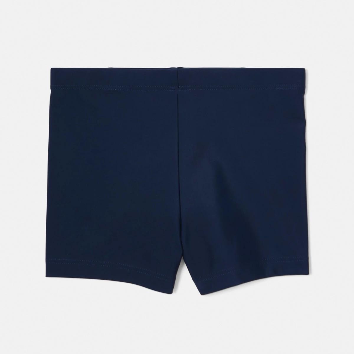 2 Plain Swim Trunks DRESS BLUE, 2 of 3