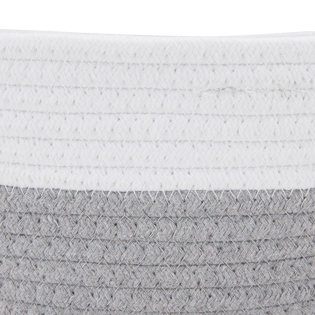 3 3 Pack Nestled Storage Baskets - White and Grey, 3 of 4