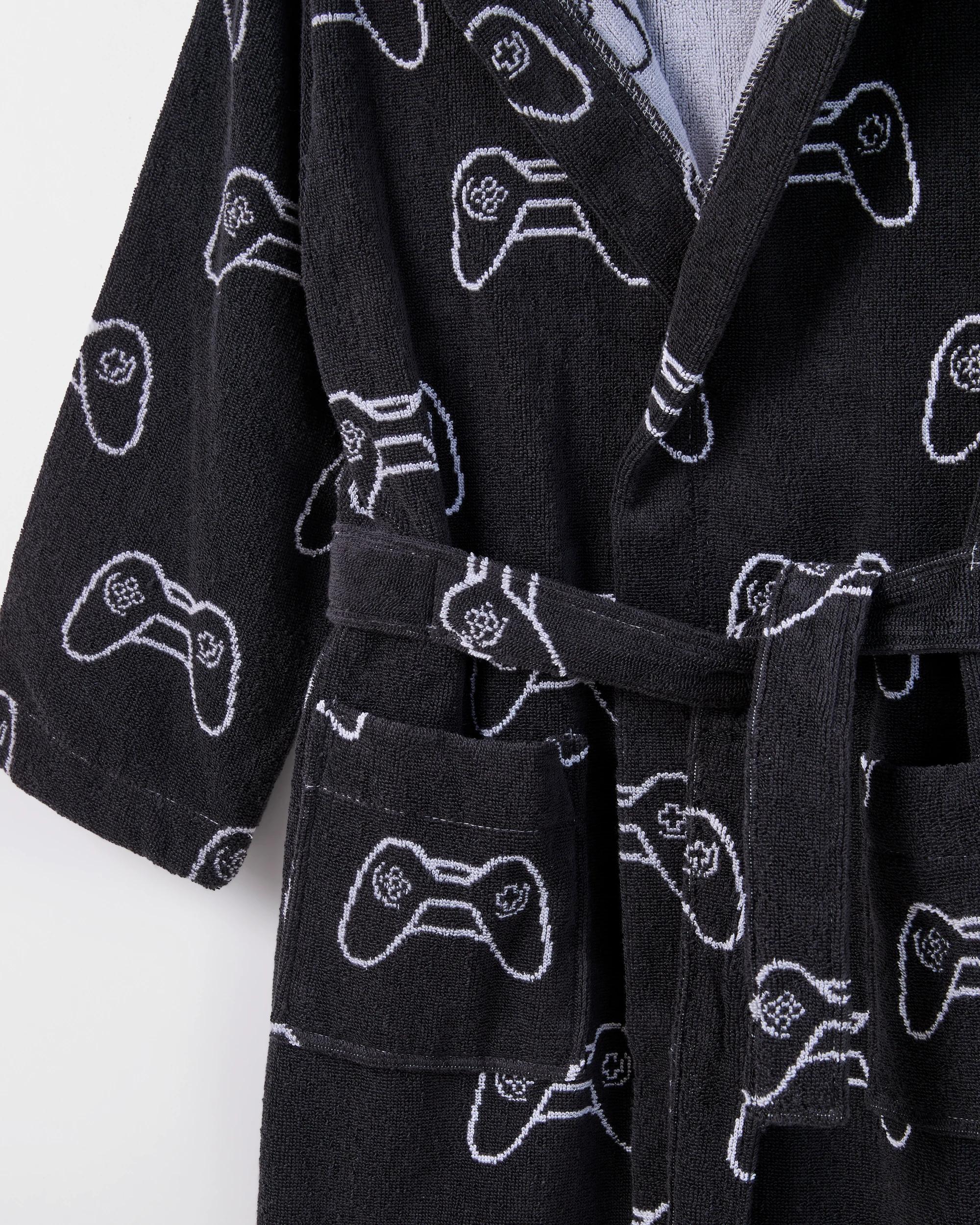 6 Target Kids Older Boys Australian Cotton Towelling Dressing Gown GAMER, 6 of 7