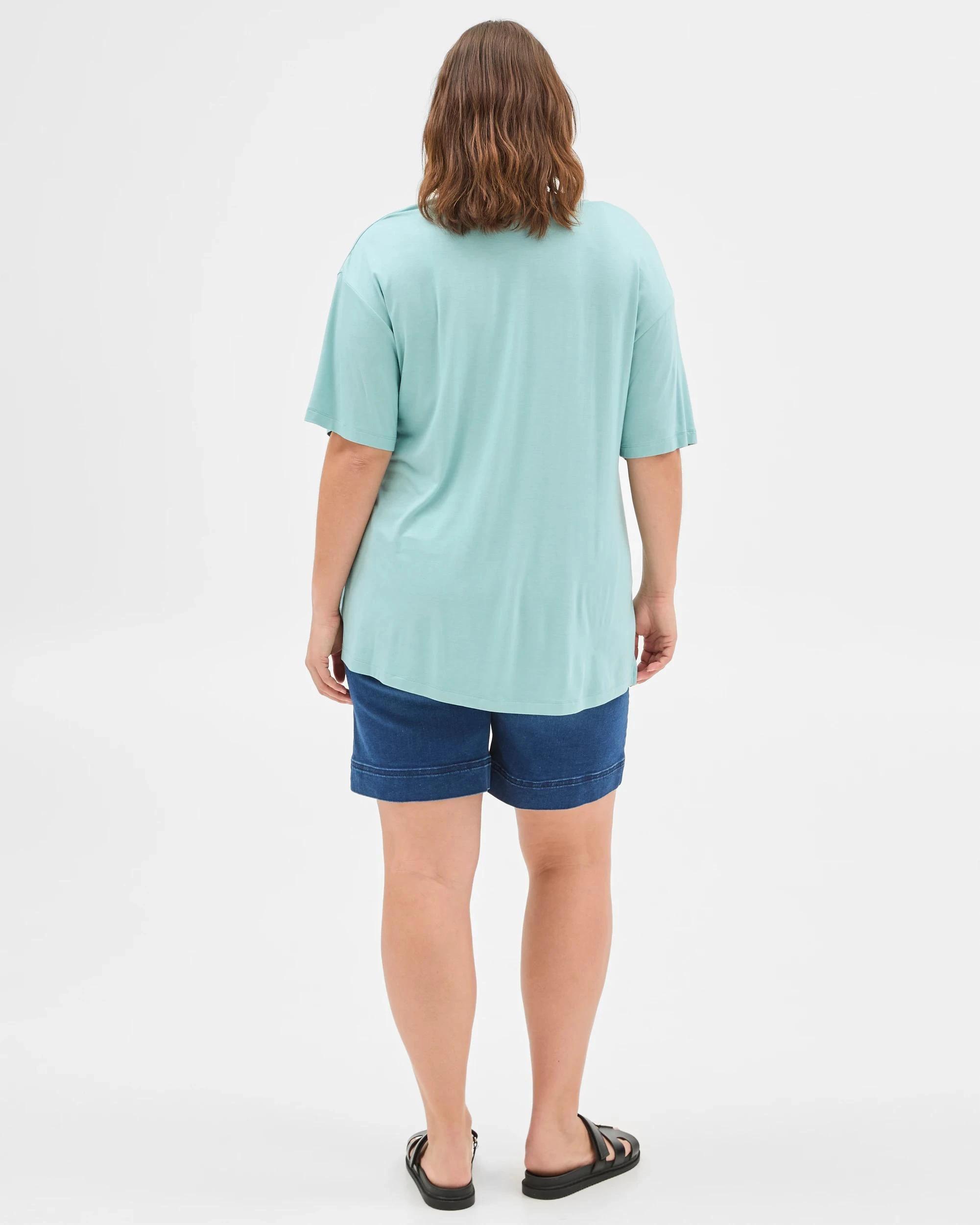 6 Target Plus Size V-Neck T-Shirt AQUIFER, 6 of 6