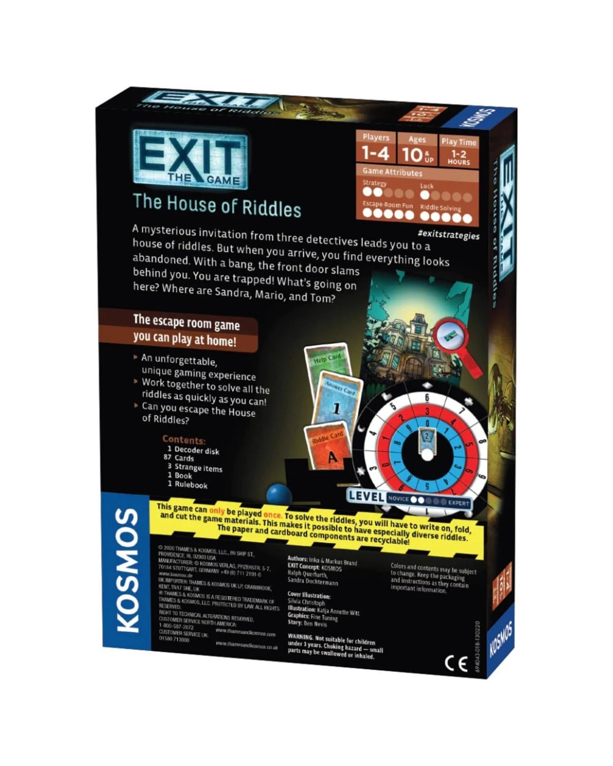 3 Exit the Game The House of Riddles Puzzle Game, 3 of 3