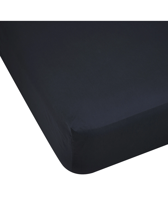 500 Thread Count Cotton Fitted Sheet - Double Bed, Anthracite
