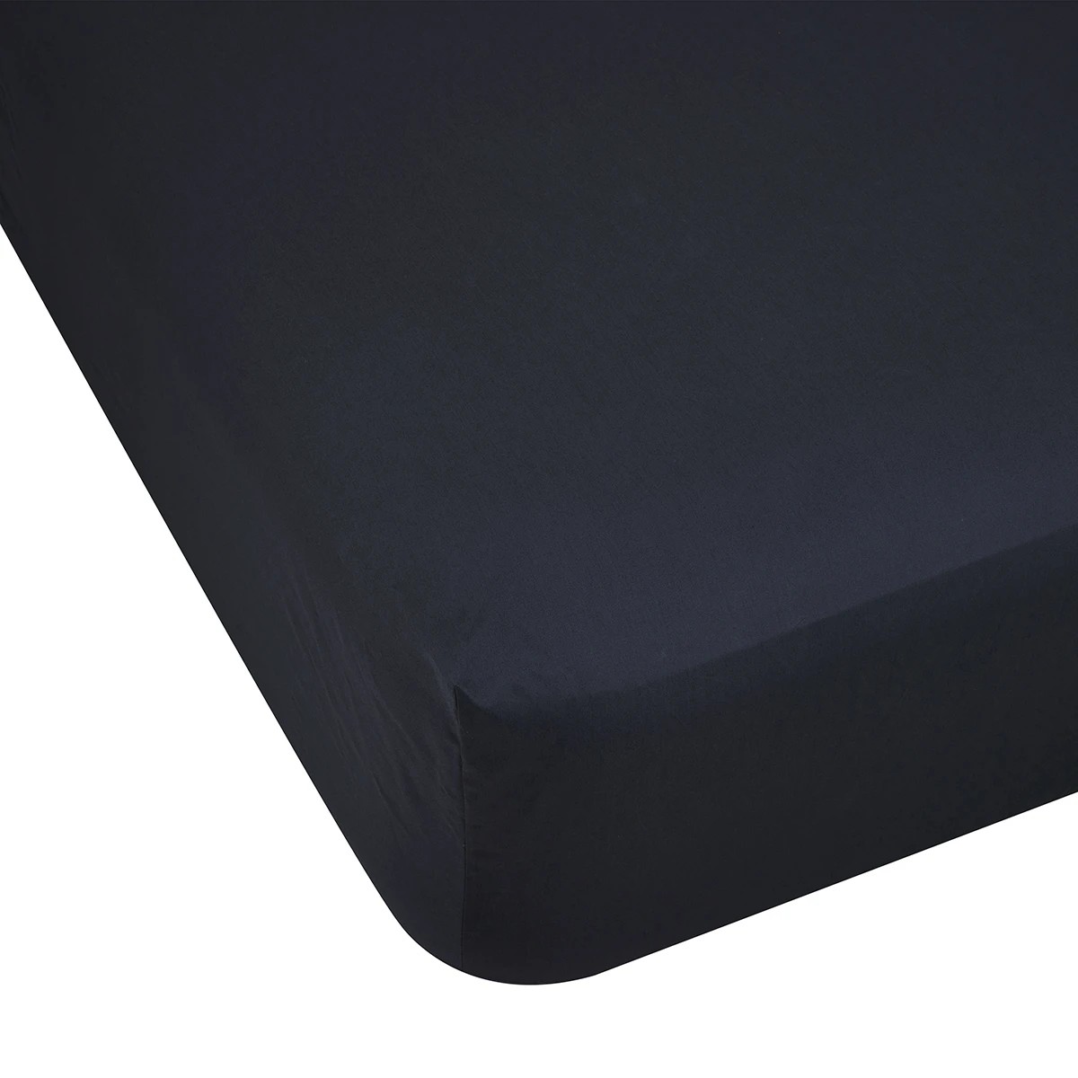 1 500 Thread Count Cotton Fitted Sheet - Double Bed, Anthracite, 1 of 3