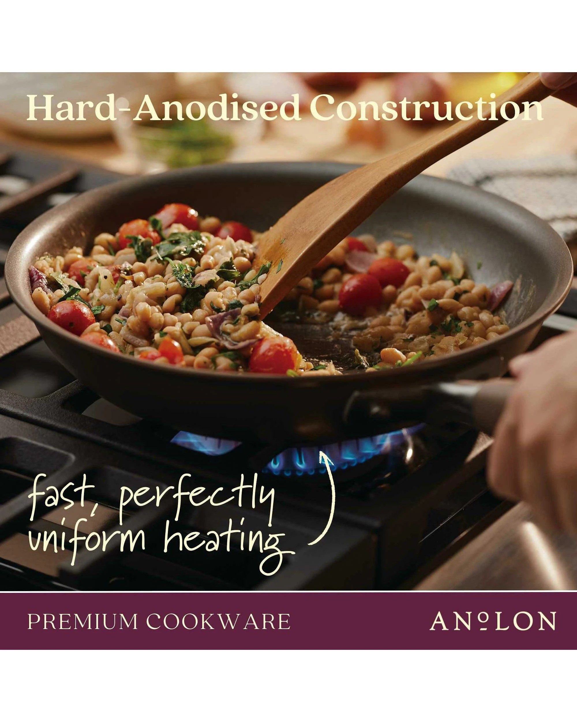 3 Anolon Advanced Home Nonstick 11 Piece Cookware Set - Bronze, 3 of 7