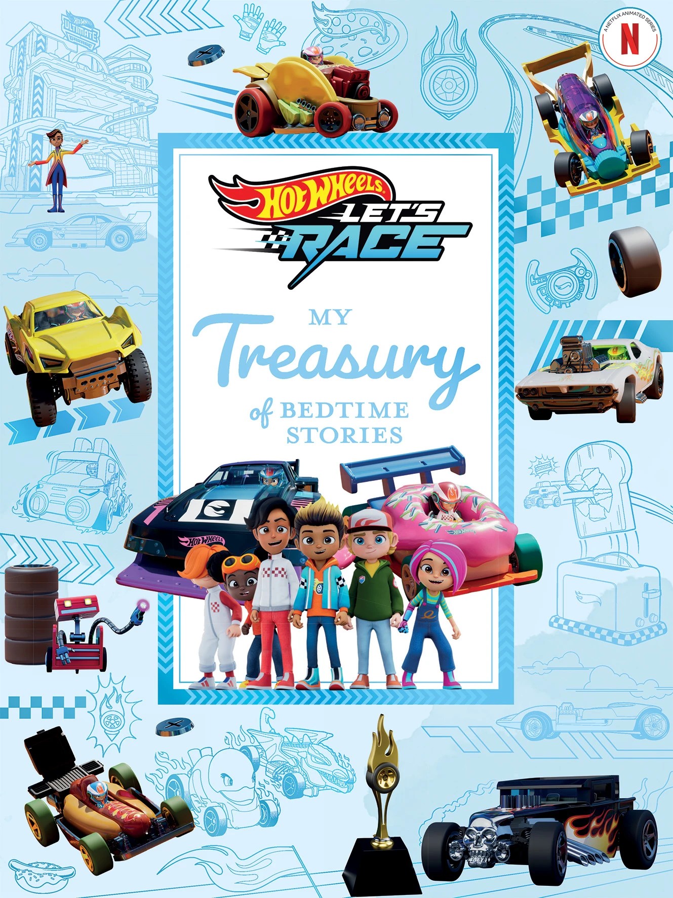 2 Hot Wheels Let's Race My Treasury of Bedtime Stories - Book, 2 of 2