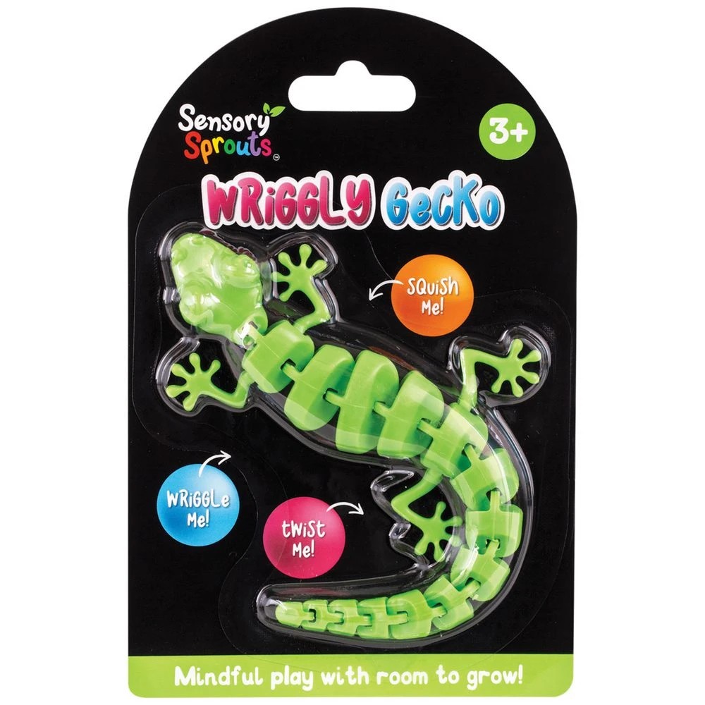 1 Sensory Gecko Fidget Toy Green, 1 of 4