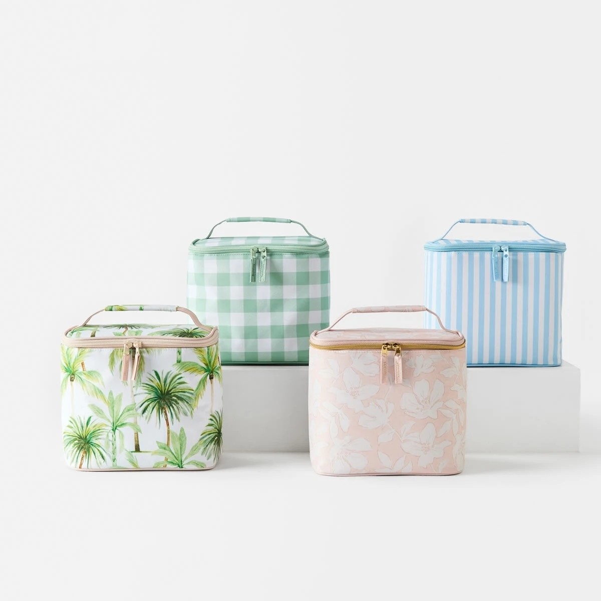 5 Green Check Top Loader Lunch Bag, 5 of 5