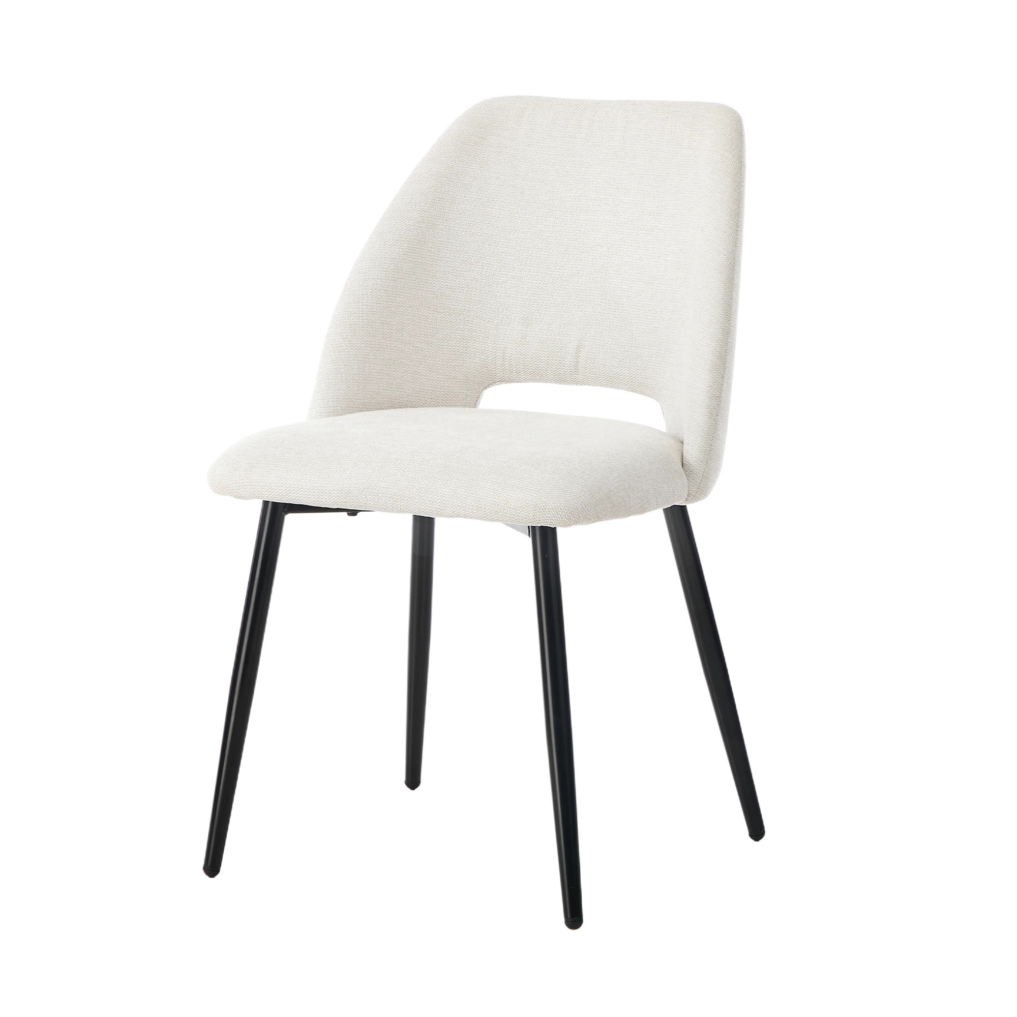 6 Oikiture 4x Dining Chair Accent Chairs Linen Fabric - Beige, 6 of 8