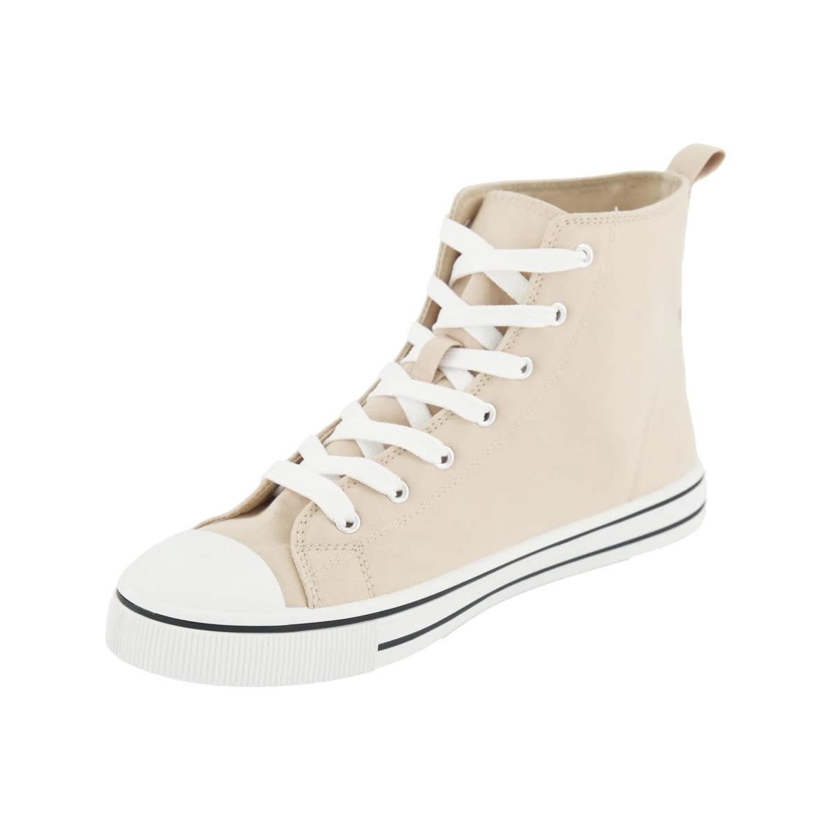 3 Canvas High Top Sneakers Bone, 3 of 5