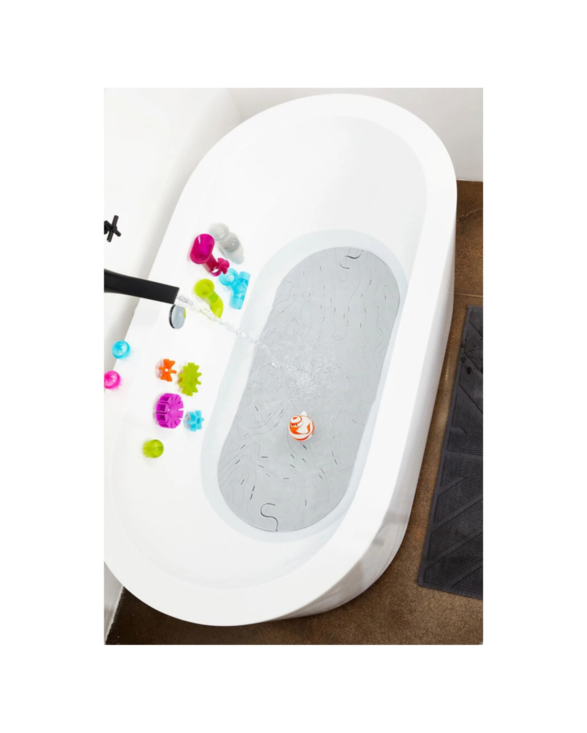 4 Boon Griffle Bath Mat - Grey, 4 of 7