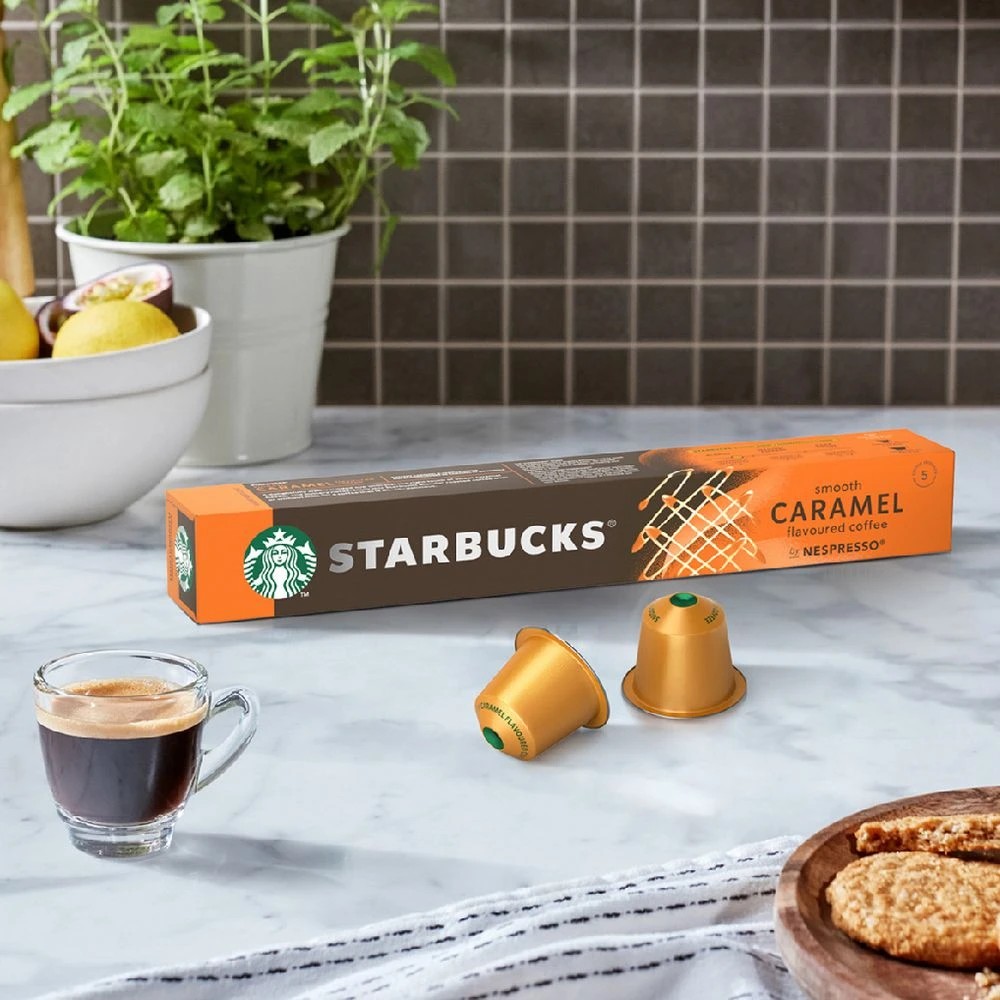 4 Nespresso Starbucks Smooth Caramel Capsules 10 Pack, 4 of 5