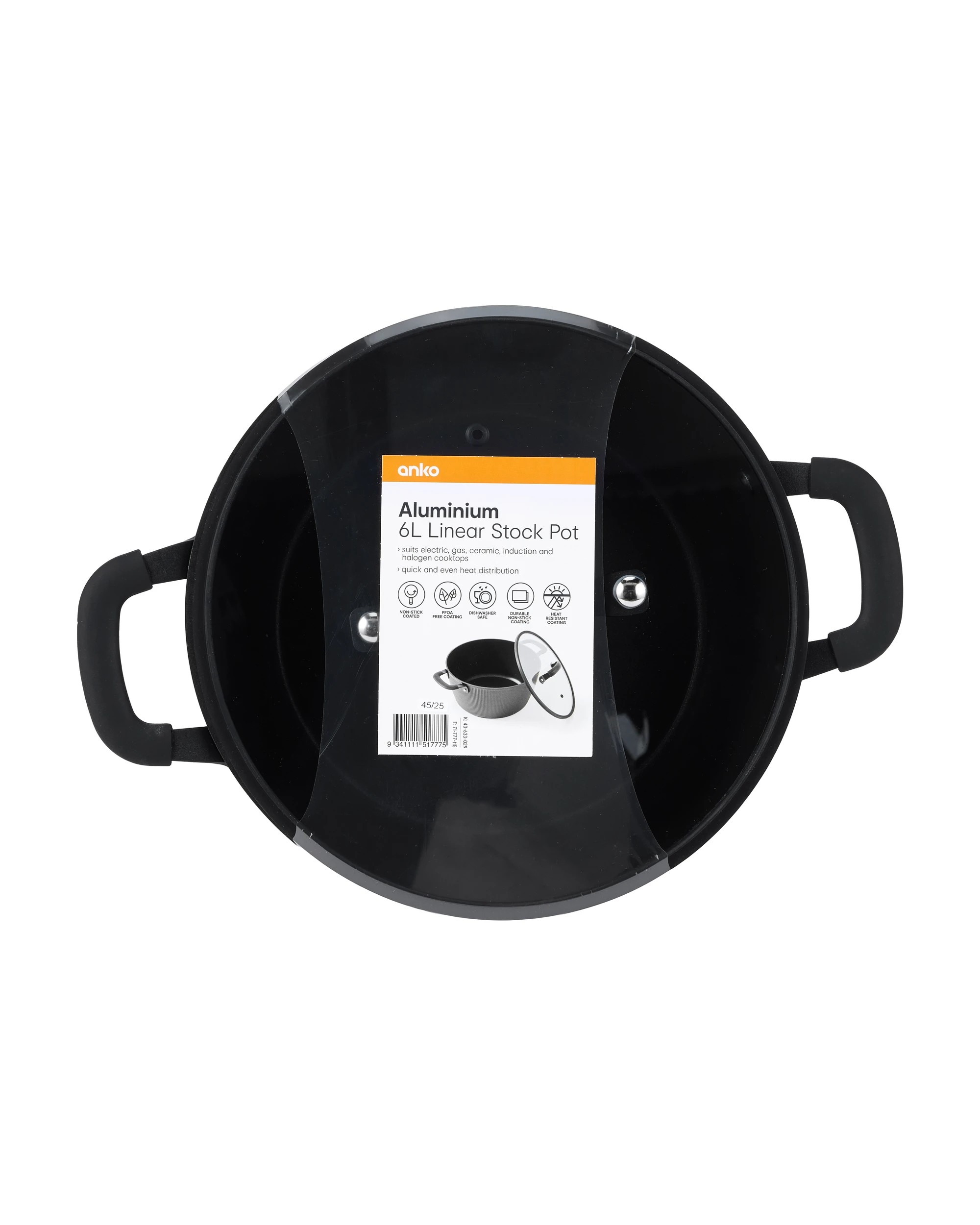 8 Aluminium 6L Linear Stock Pot, 8 of 8