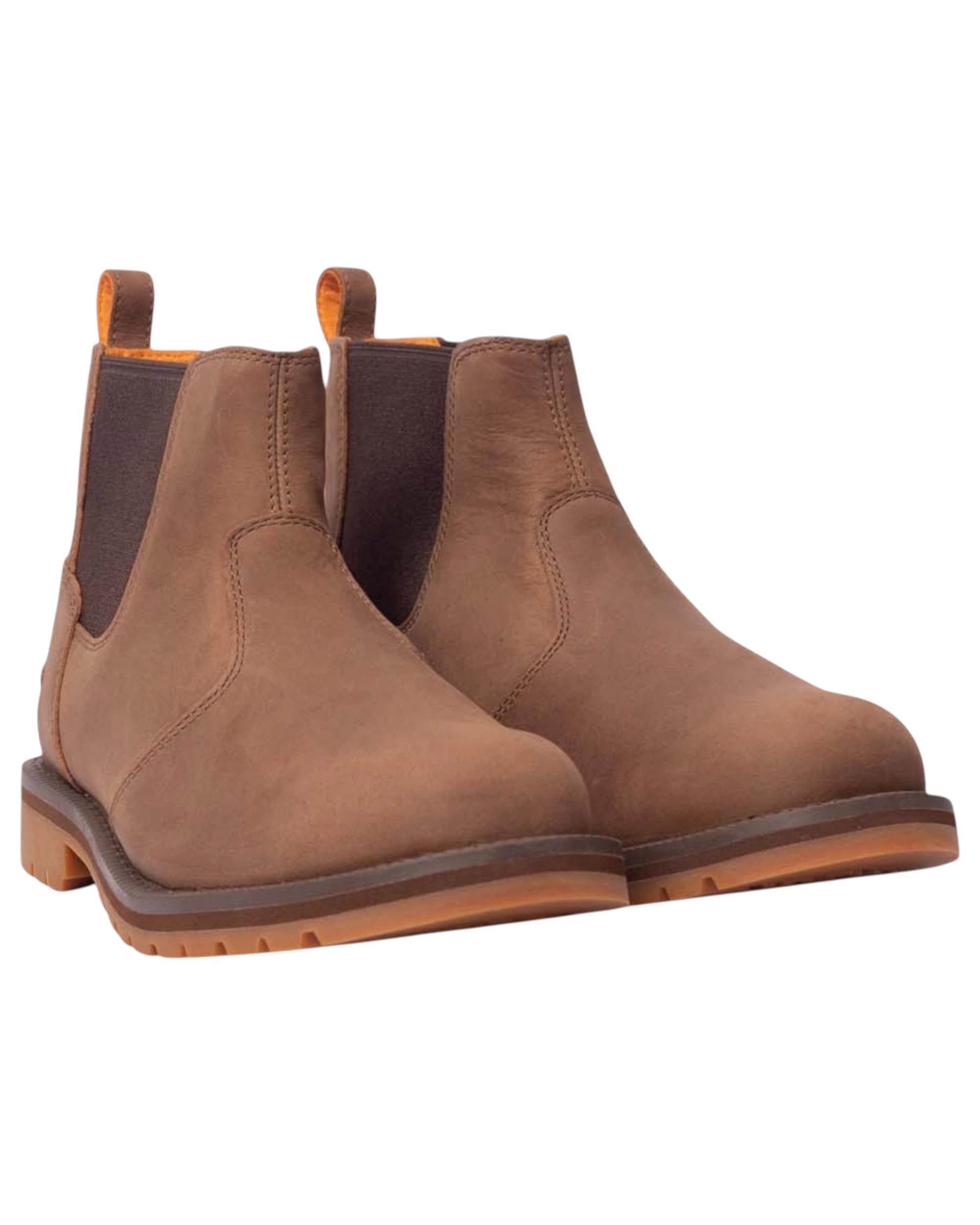 3 Timberland Mens Mid Chelsea Redwood Falls Ankle Boots BROWN, 3 of 5