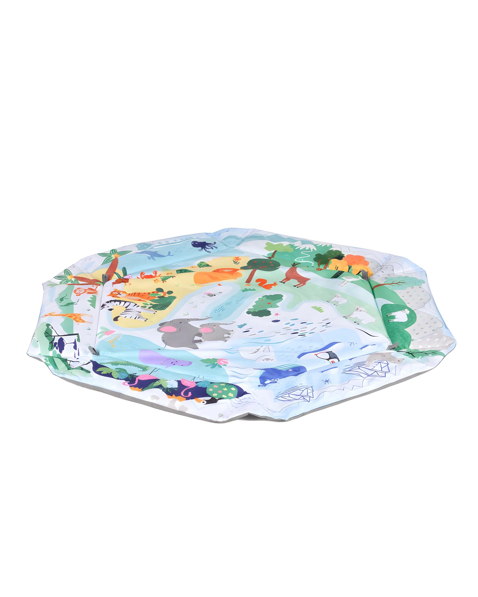 7 Advwin Baby Play Gym Mat 8-in-1 Tummy Time Mat & Ball Pit with 5 Detachable Toys and 18 Balls Baby Activity Center, 7 of 8