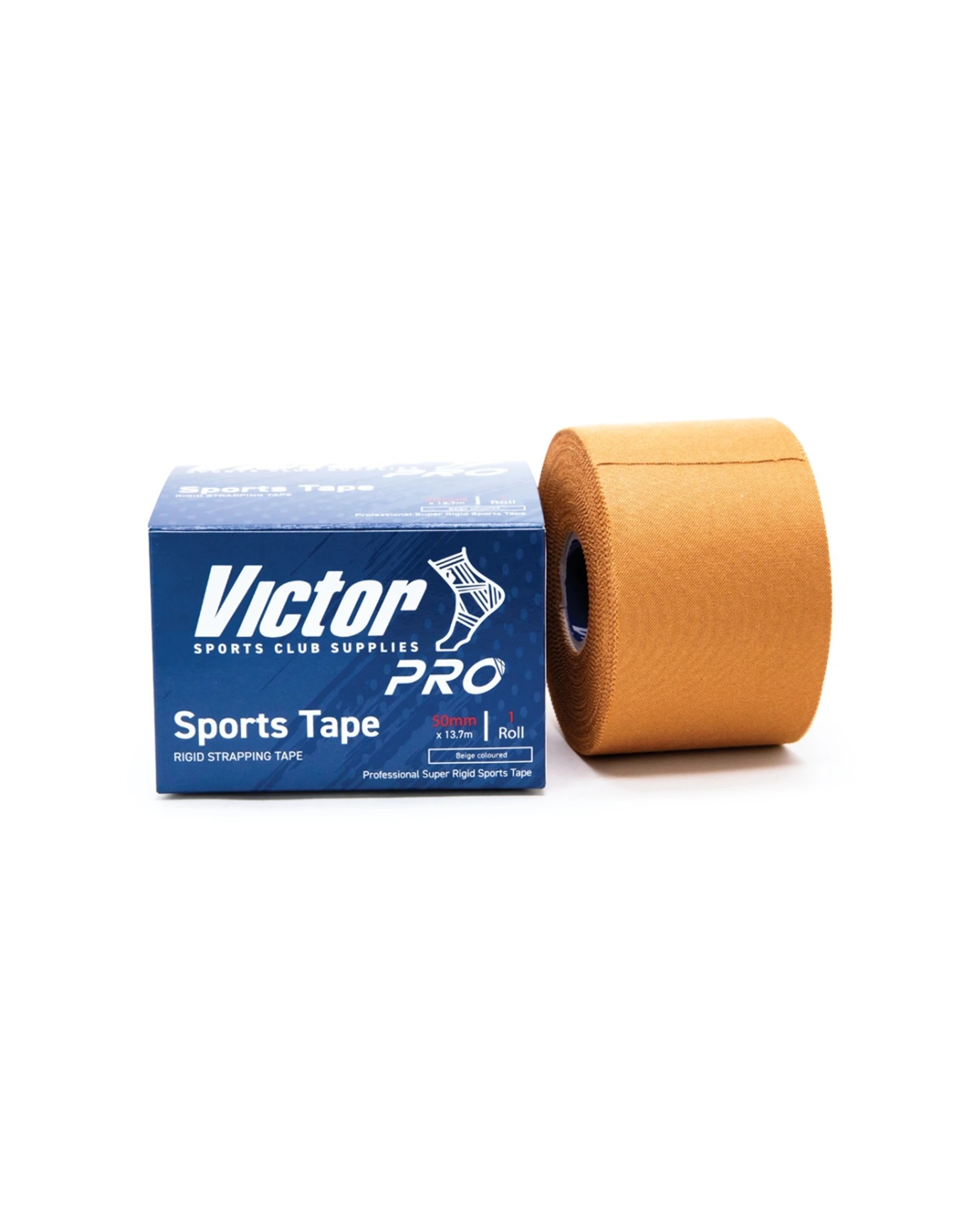 1 Victor Sports Pro Rigid Adhesive Strapping Tape Rolls 50mmx13.7m - Beige, 1 of 1