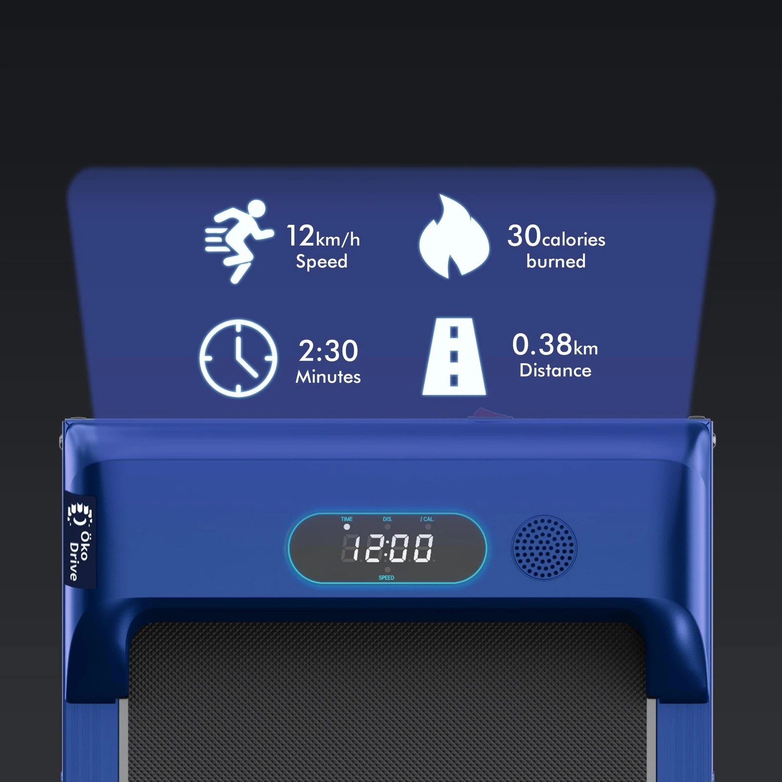 5 Black Lord Treadmill Electric Walking Pad Home Office Gym Fitness Foldable - Blue, 5 of 9