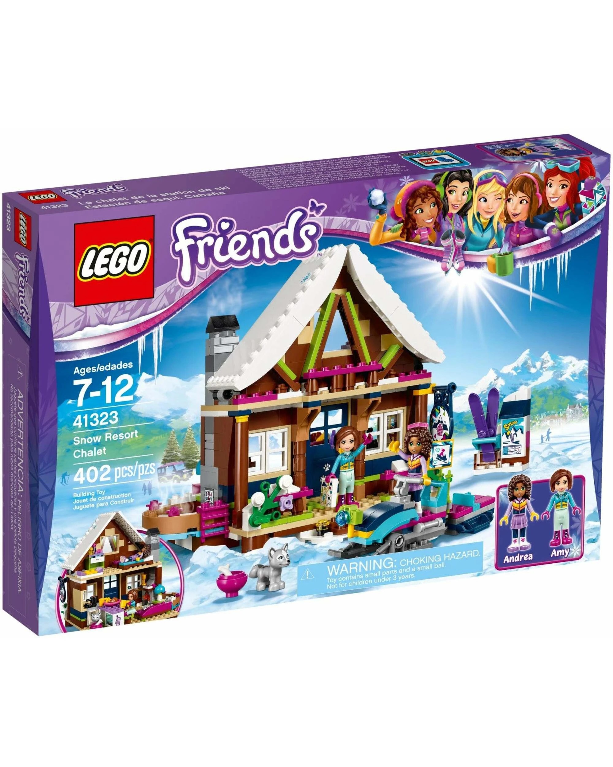 1 LEGO 41323 Snow Resort Chalet with Hot Tub & Snowmobile, 1 of 5