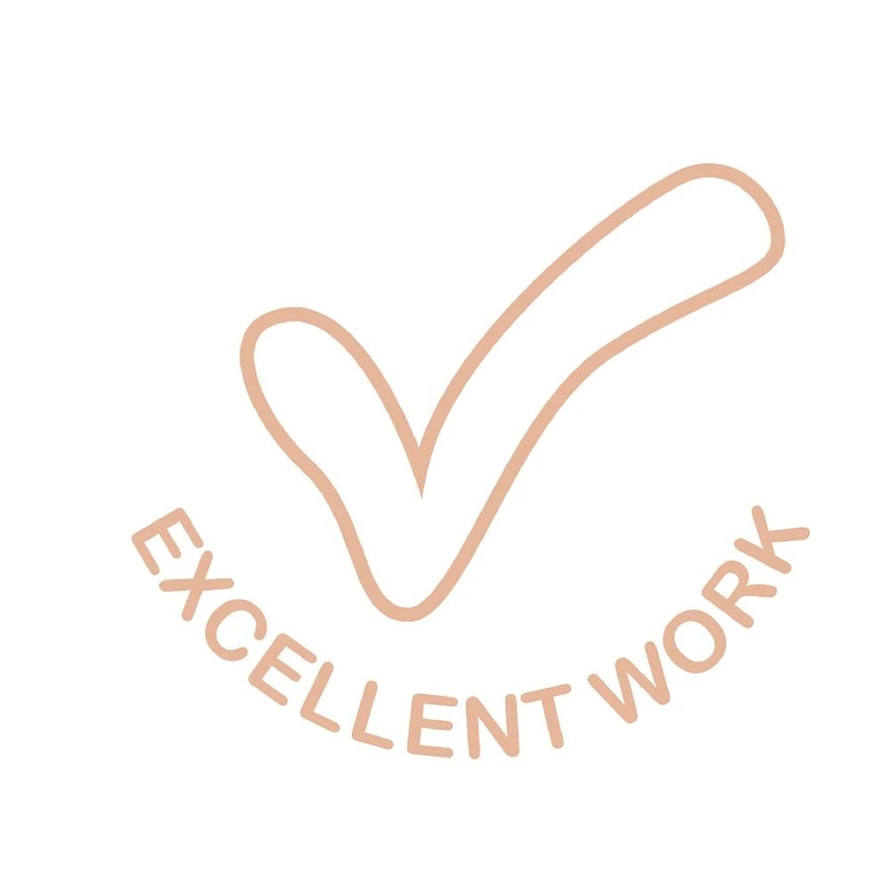 3 Kadink Merit Stamp Orange Excellent Work, 3 of 3