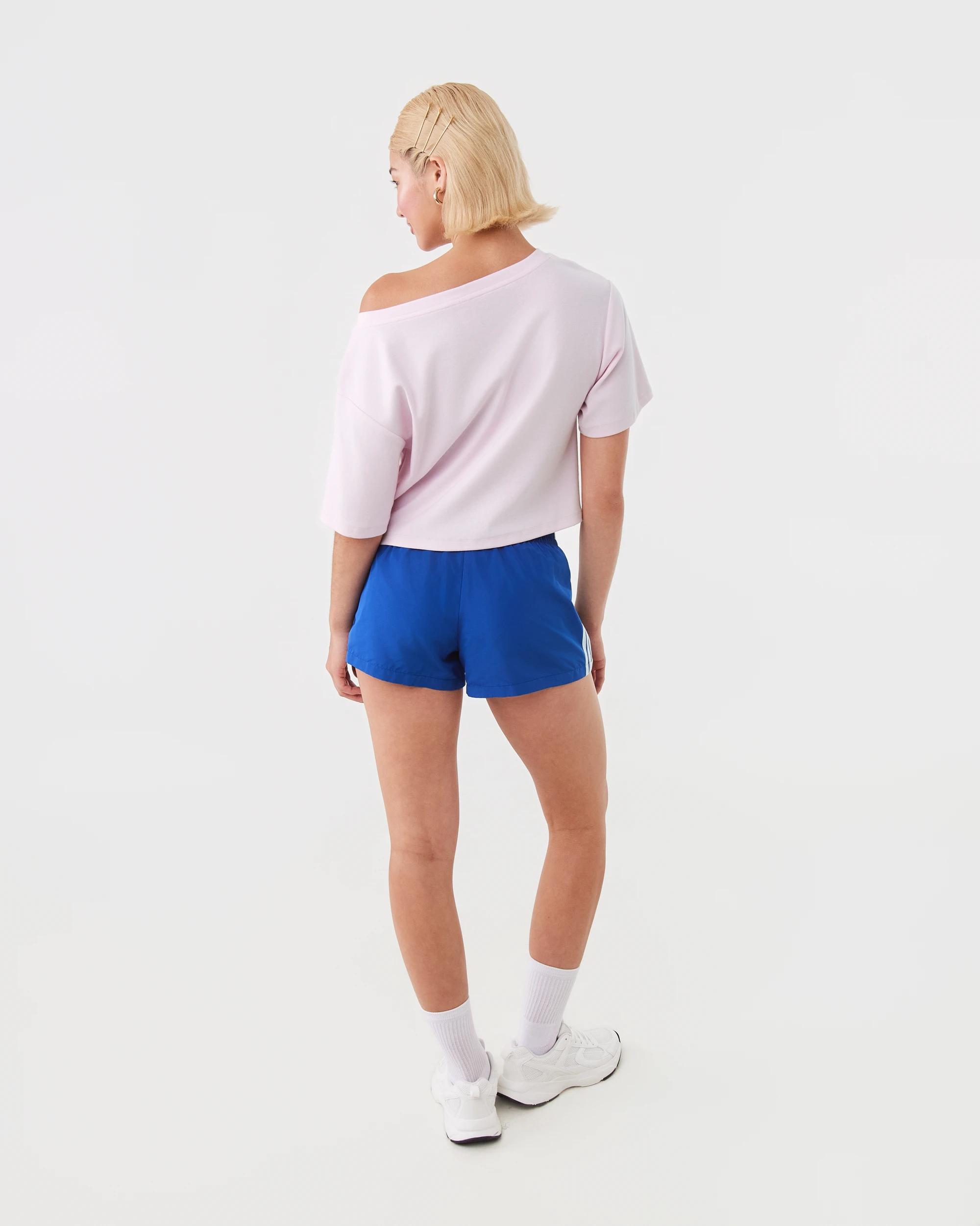 6 Youth Mini Sporty Stripe Shorts Sport Blue, 6 of 9