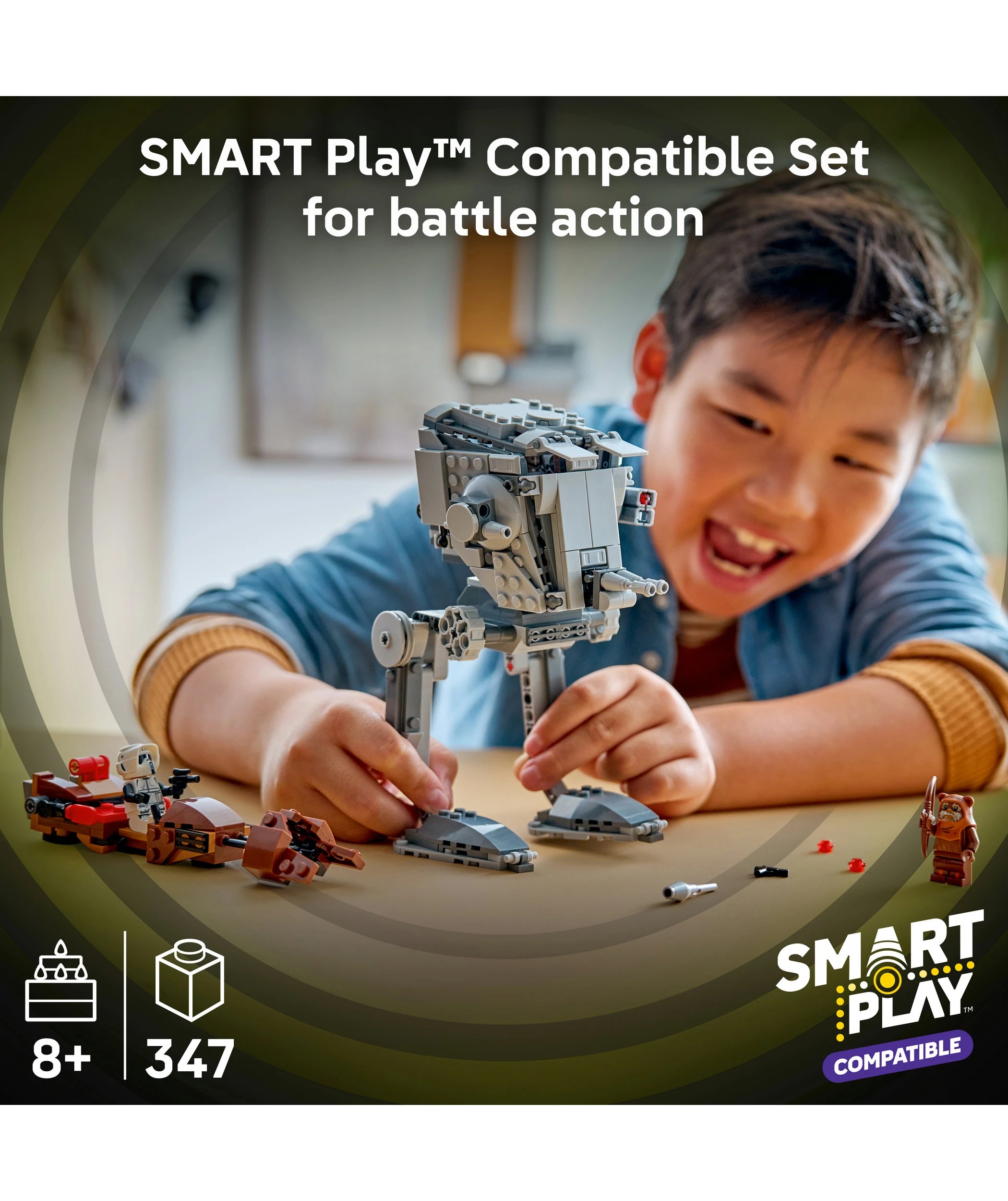 4 LEGO Star Wars SMART Play: AT-ST Attack on Endor 75424, 4 of 11