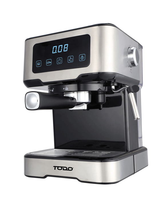 TODO Espresso Coffee Machine Maker Automatic Touch Control LED Display 15 Bar Pump 1.5L