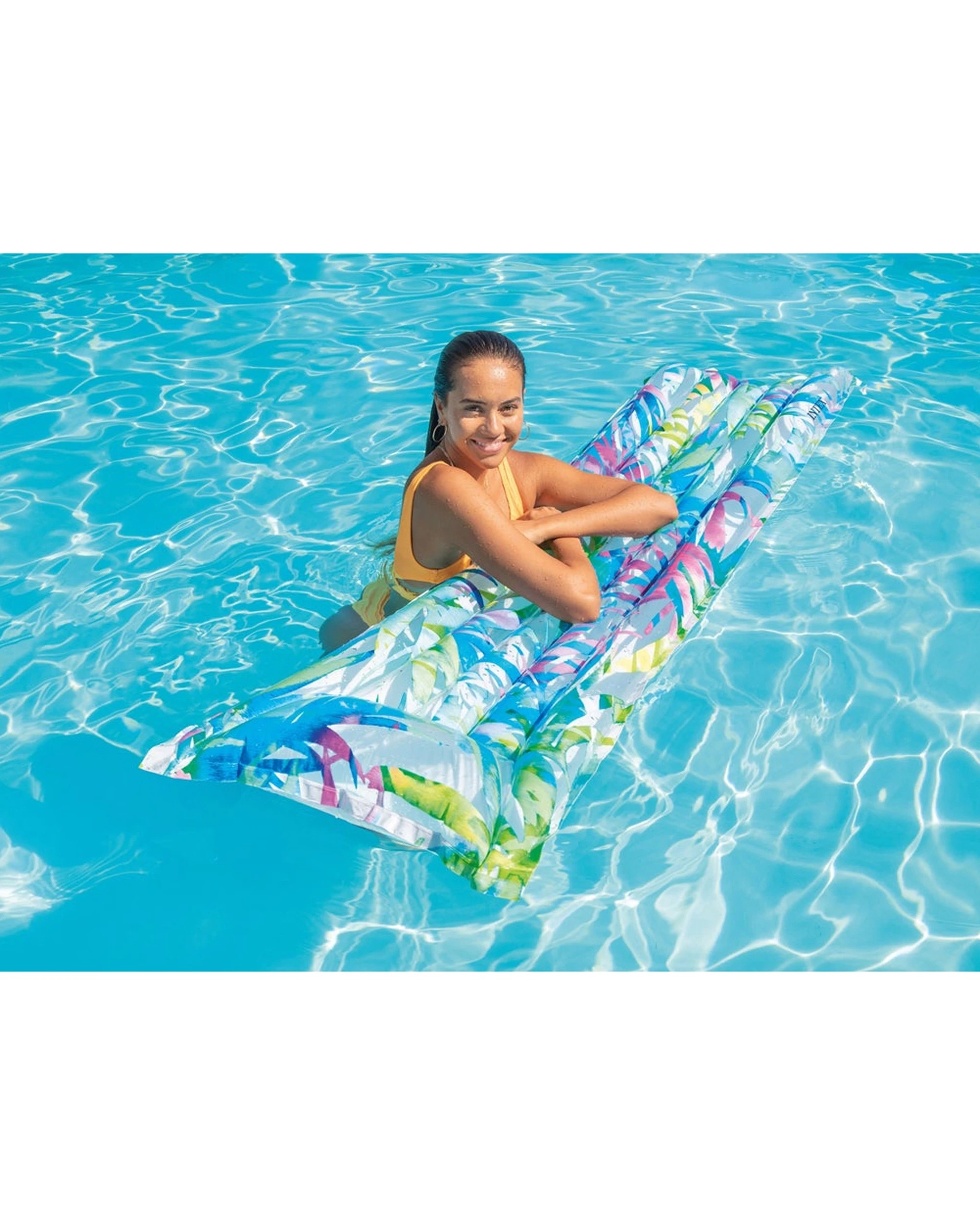 5 Intex 2PK Fashion Mat Vinyl Inflatable Pool Mat - Assorted, 5 of 8